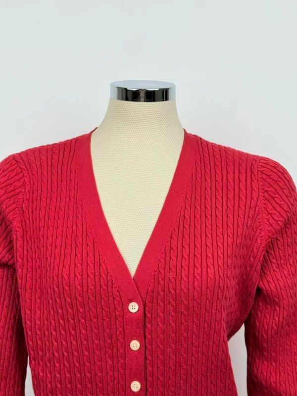 Lauren Ralph Lauren Cardigan Ralph Lauren Rosso Donna L Size L / US 10 / IT 46 - 9 Thumbnail
