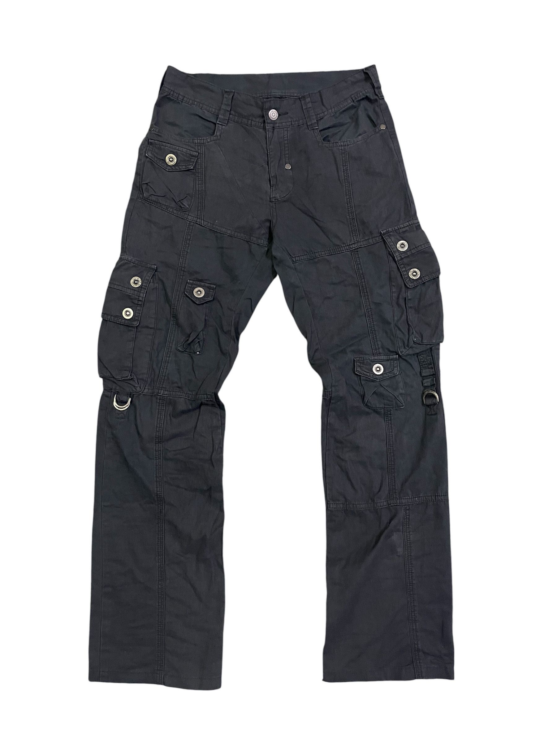 Tornado Mart Black Multipocket Tactical Combat Slim Straight