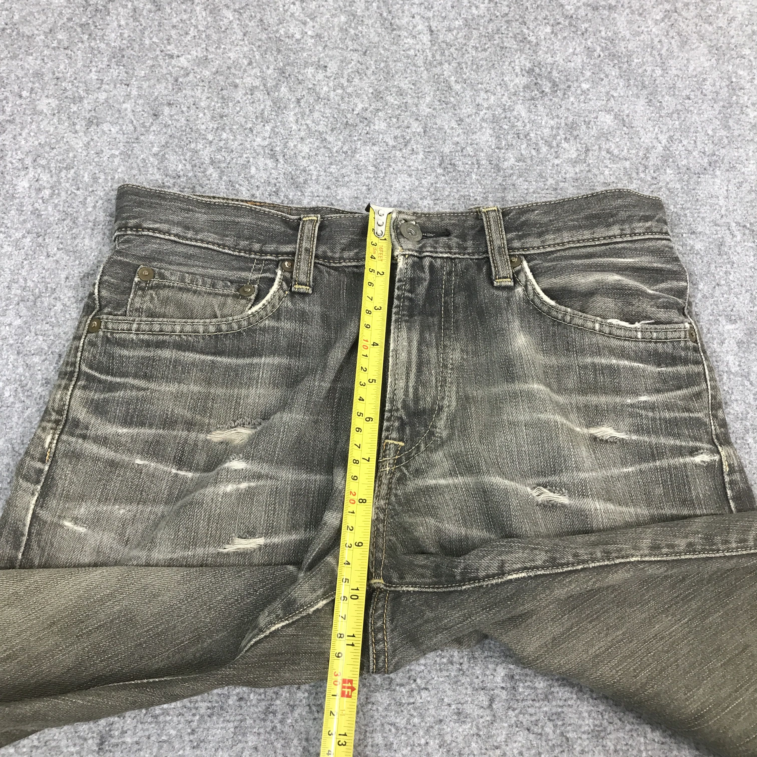 Japanese Brand RUSTY JAPAN UNIQLO DISTRESED DENIM PANTS Size US 29 - 10 Thumbnail
