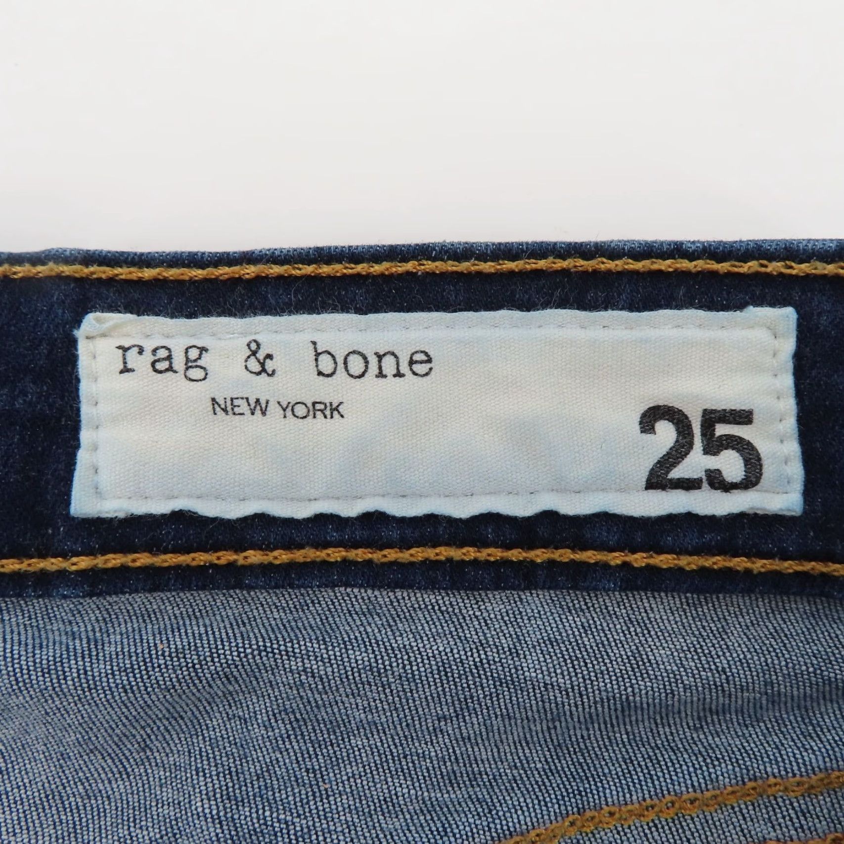 Rag & Bone rag & bone Jeans Womens 25 Cate Mid Rise Ankle Skinny Dark Wash Blue Denim Pants Jeans Size 42" / US 20 - 5 Thumbnail