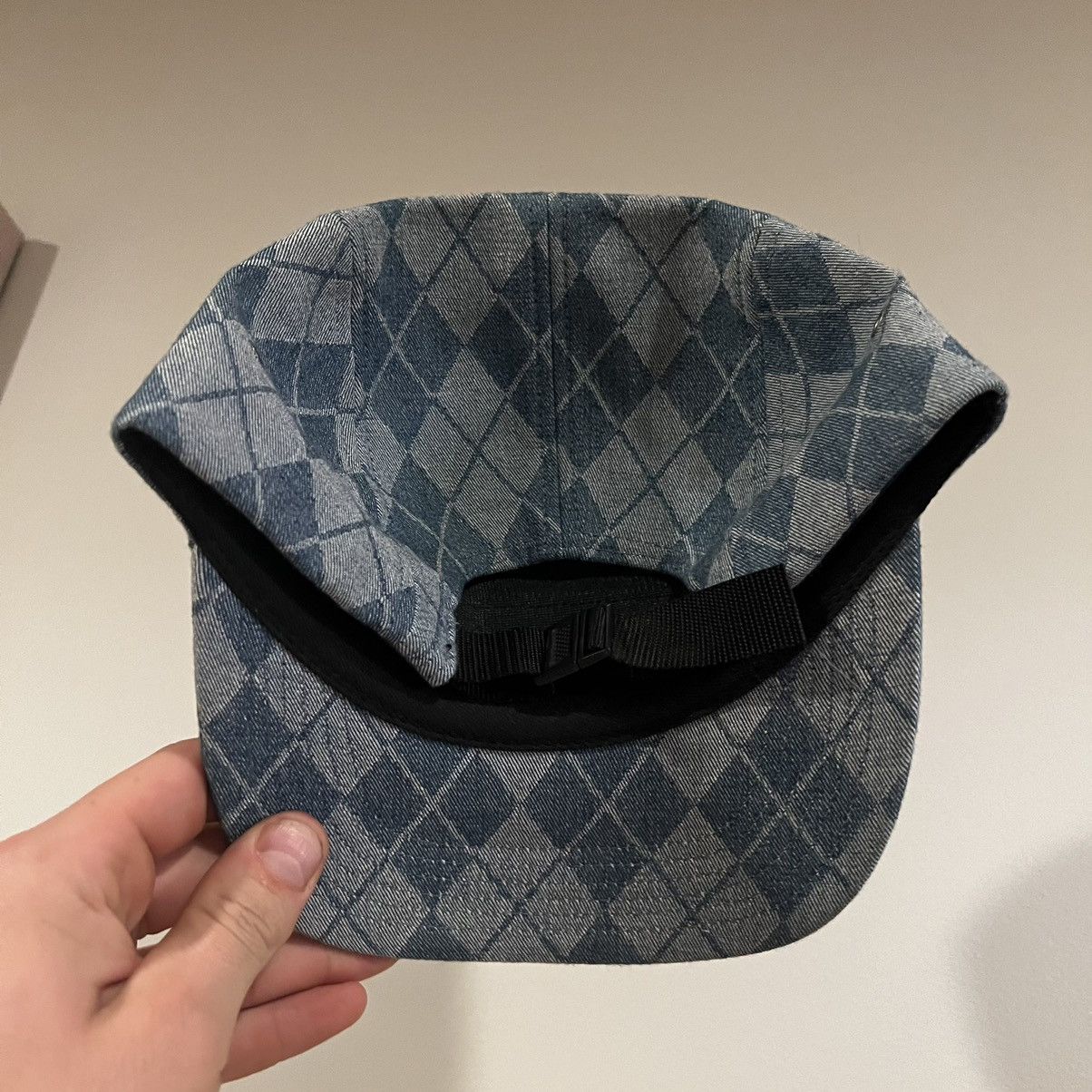 Supreme Supreme Denim Argyle Camp Cap Size ONE SIZE - 16 Thumbnail