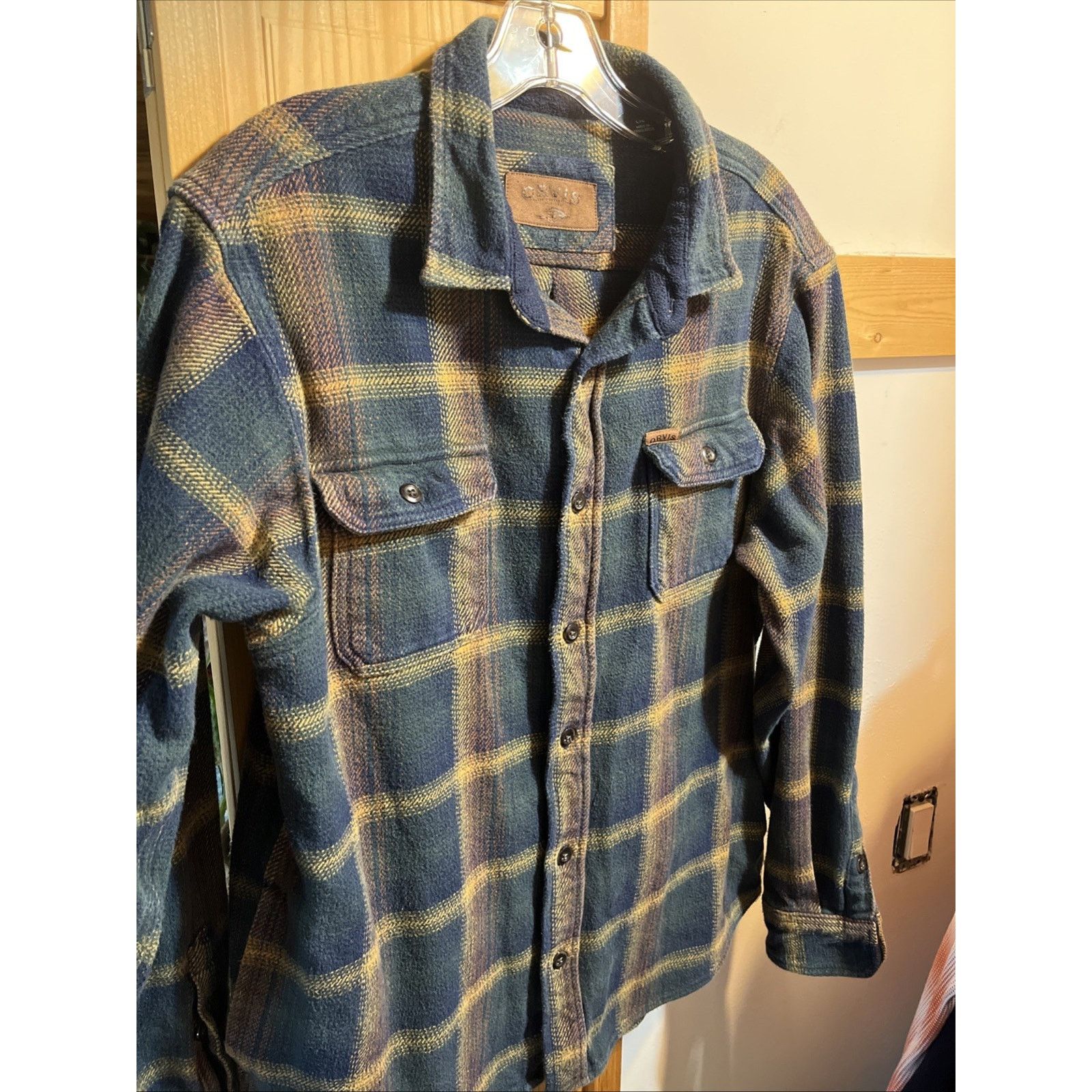 Orvis Orvis Vintage Shirt Mens Large Blue Plaid Flannel Cotton Y2k Size US L / EU 52-54 / 3 - 2 Thumbnail