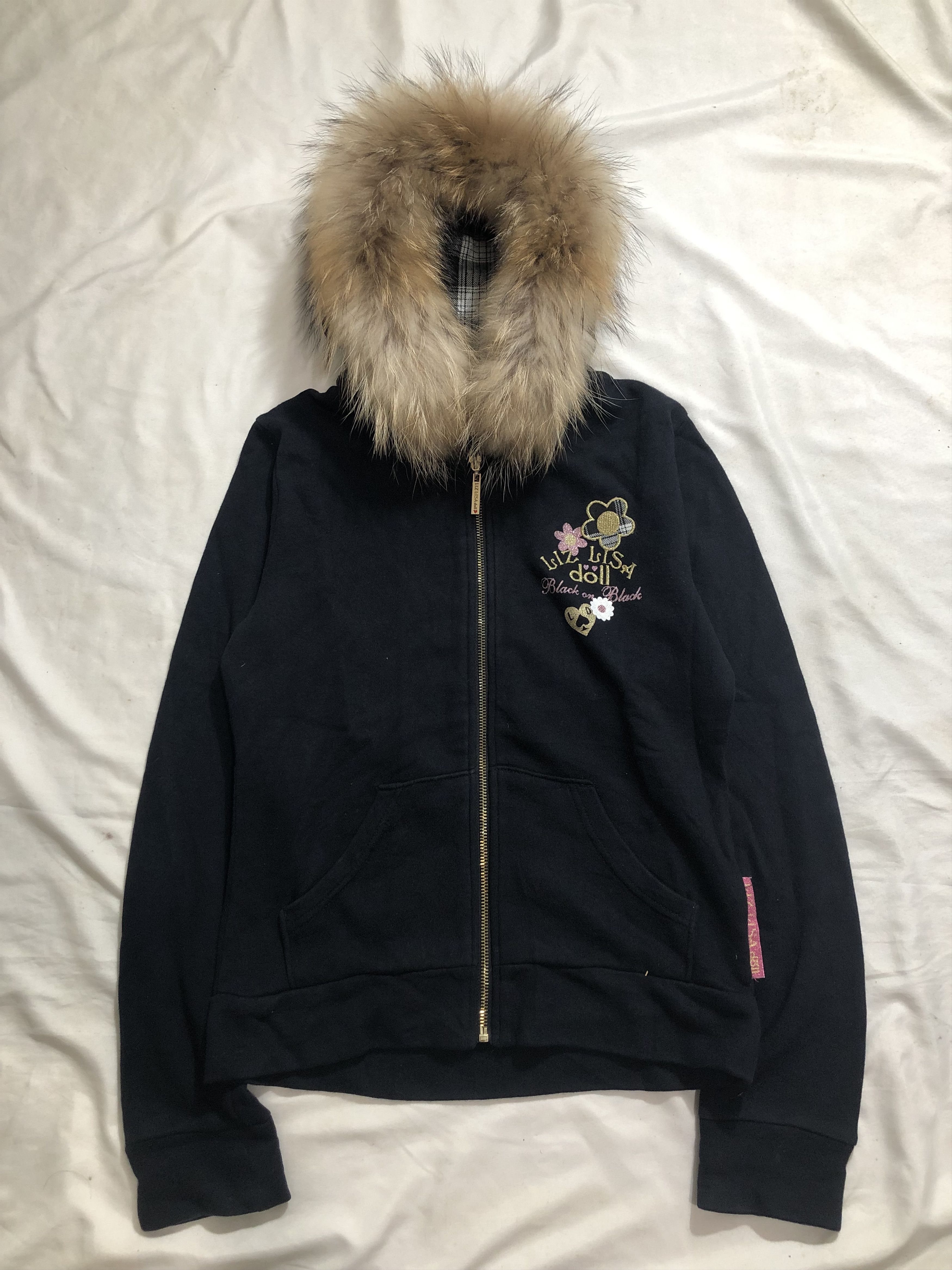 Japanese Brand Liz Lisa Zip Fur Hoodie Japanese | Grailed