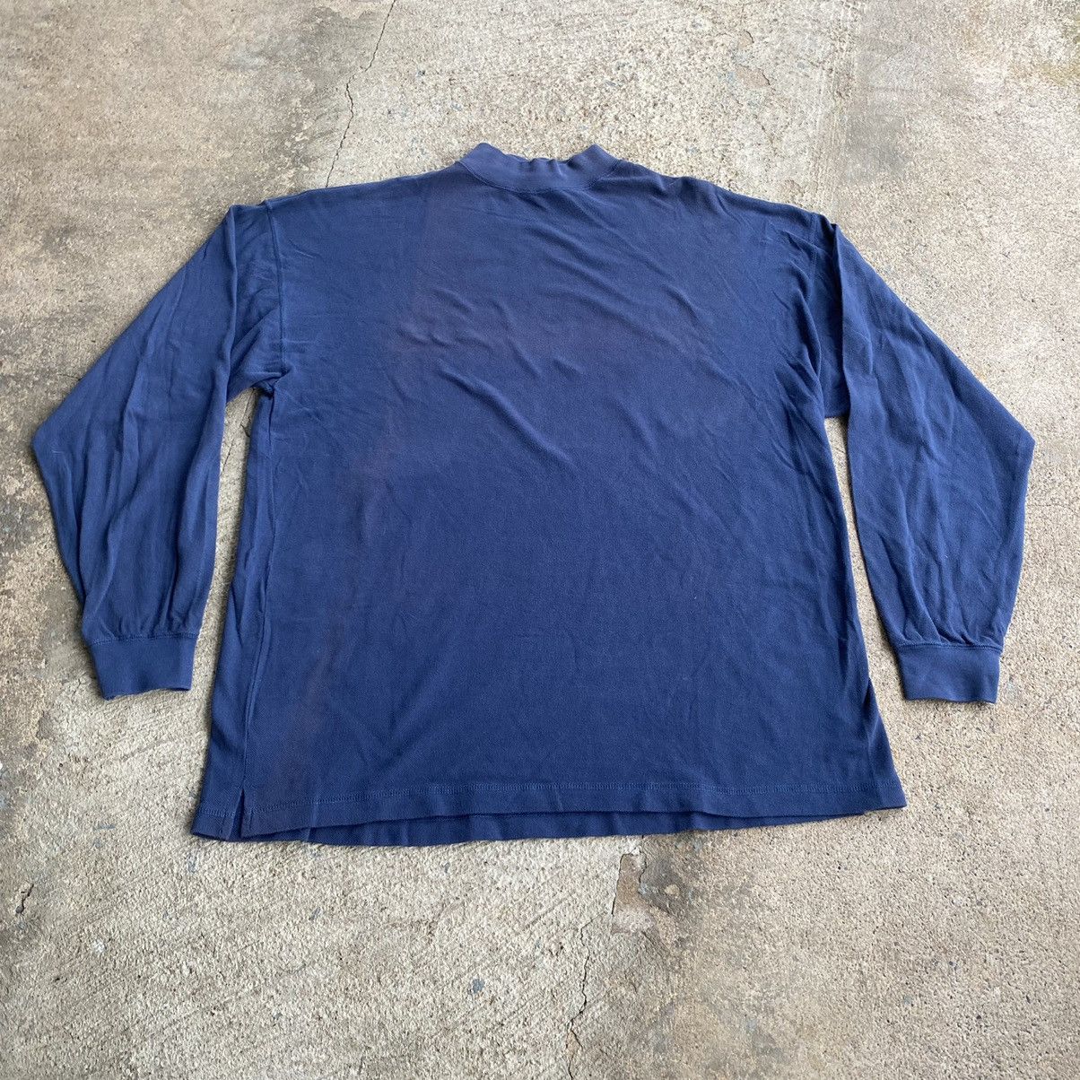 Givenchy × Vintage Vintage 90’s Givenchy Mock Neck Longsleeve Sun Faded Shirt Size US XL / EU 56 / 4 - 2 Thumbnail