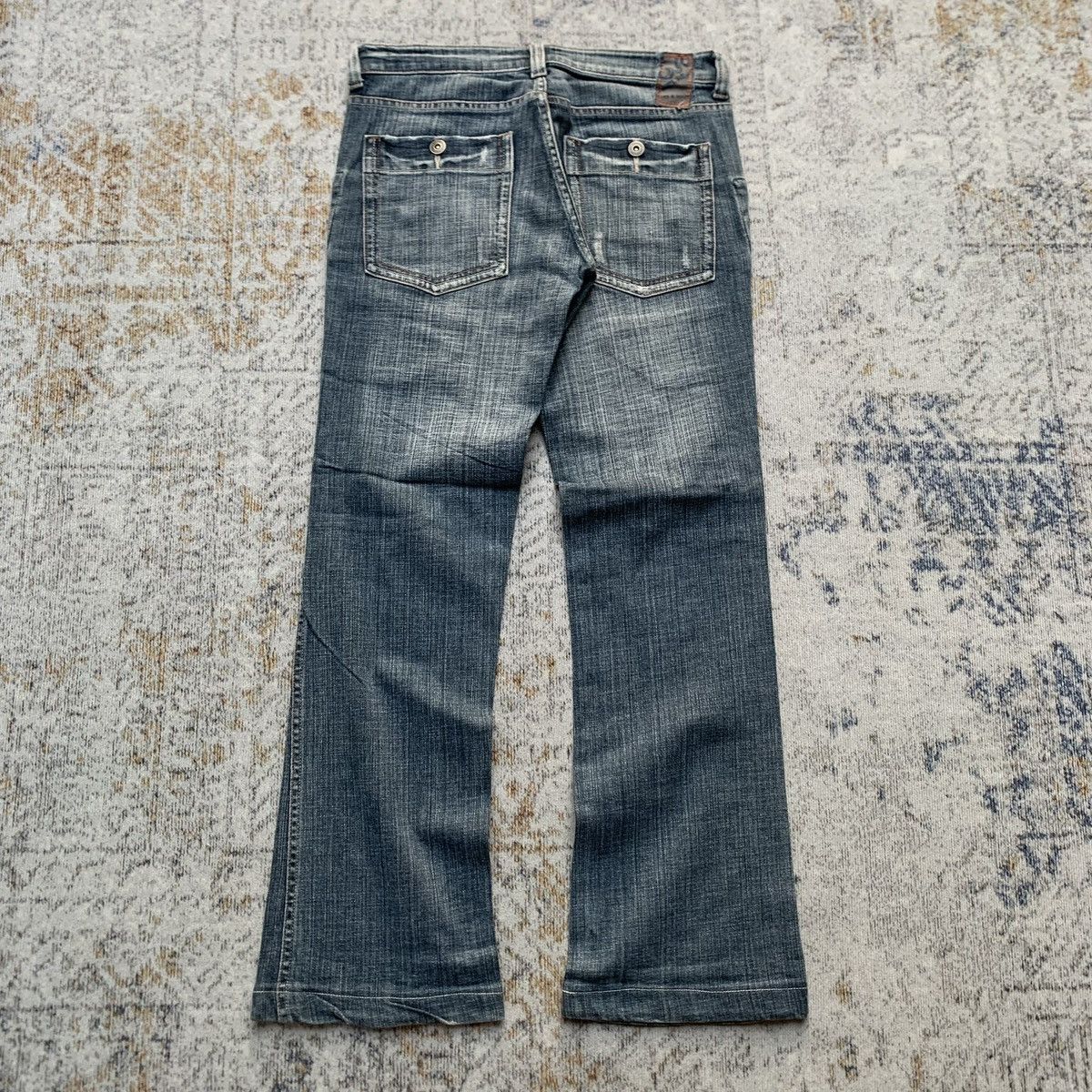 Japanese Brand 2000s Japanese Brand Camel Road Multi Zipper Flared Jeans Size US 30 / EU 46 - 6 Thumbnail