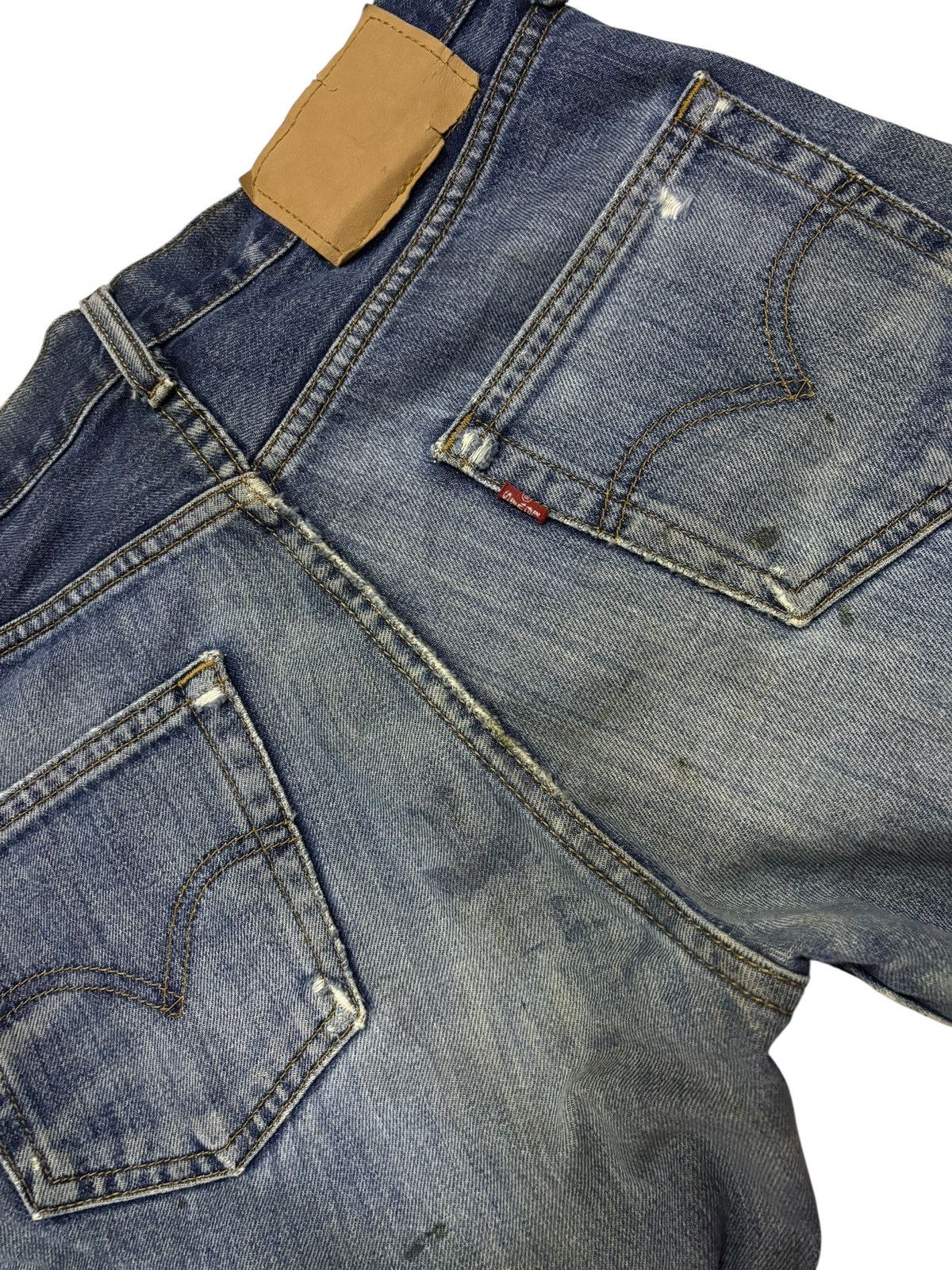 Levi's Vtg 90s Levis 505 Distressed Jeans Size US 30 / EU 46 - 6 Thumbnail