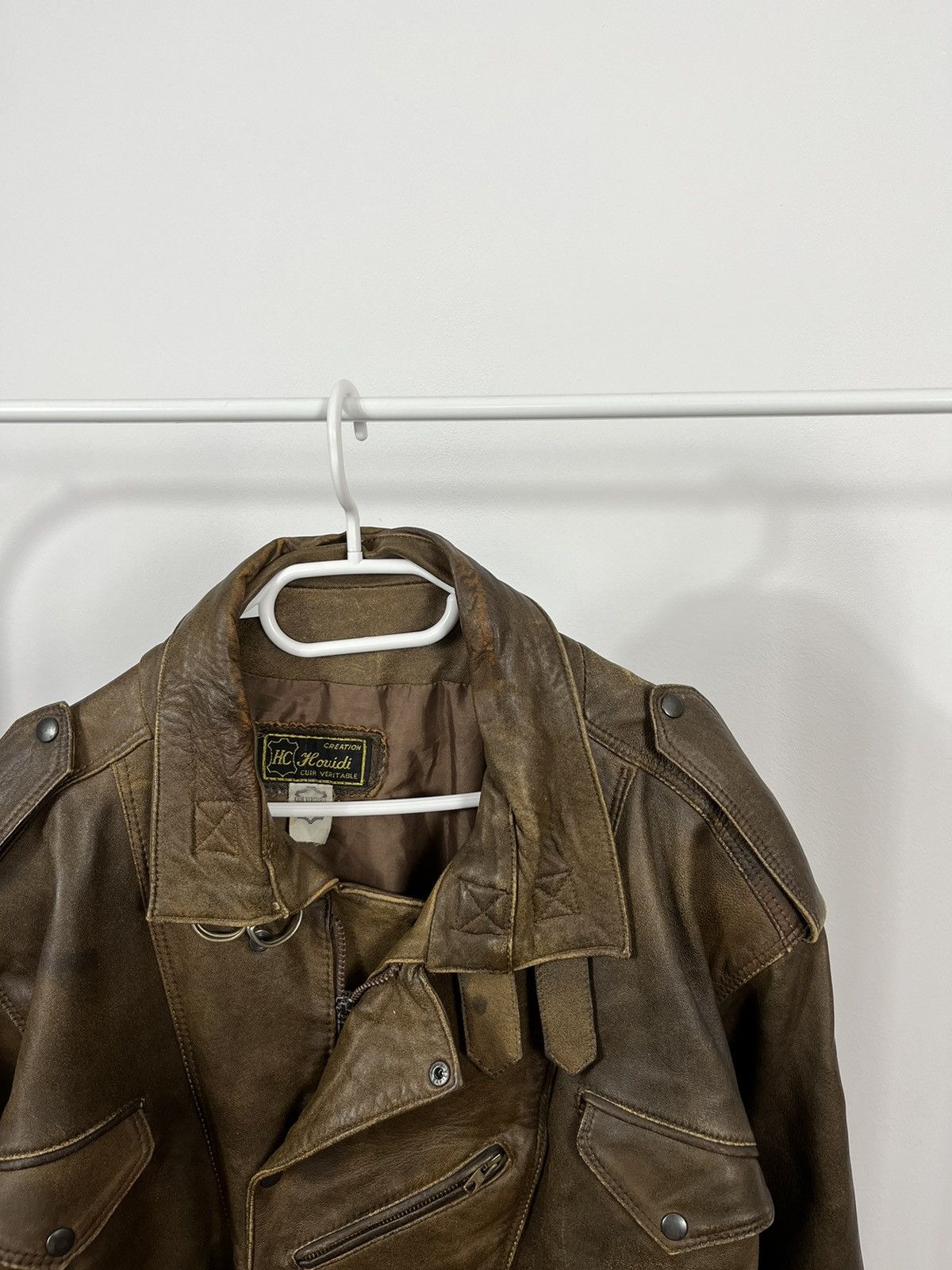 Vintage Vintage Leather Biker Jacket Size US L / EU 52-54 / 3 - 2 Thumbnail