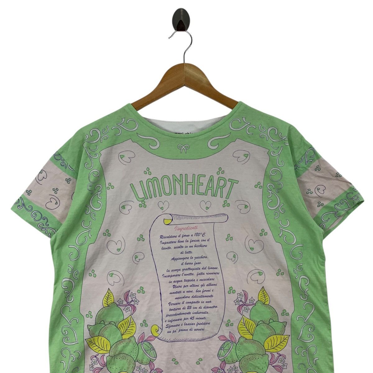 Tsumori Chisato TSUMORI CHISATO SLEEP Issey Miyake Heart Overprint Tshirt Size L / US 10 / IT 46 - 2 Thumbnail