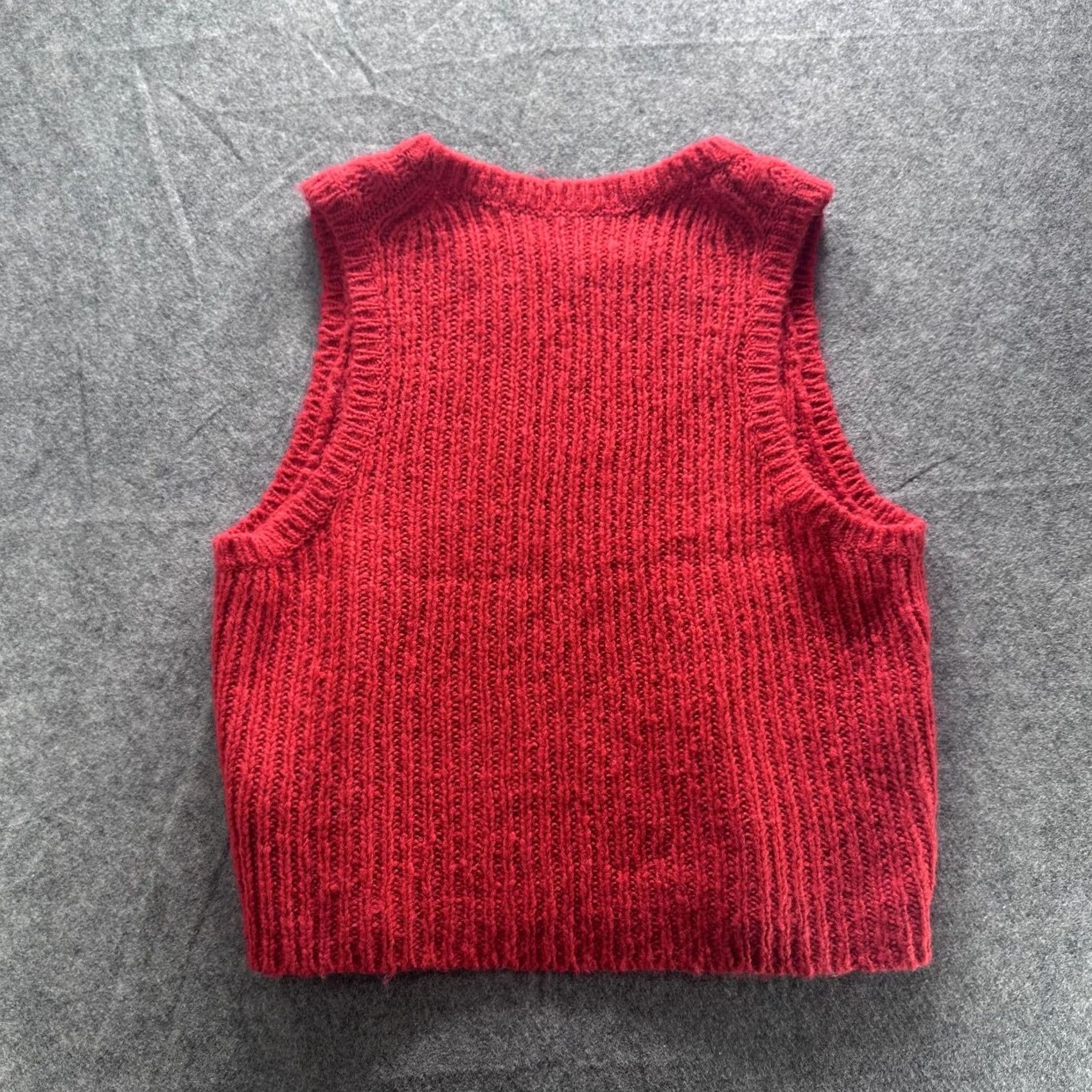 J.Crew J.Crew Sweater Vest Womens XL Red Cable Knit Sleeveless Crewneck Chunky Size XL / US 12-14 / IT 48-50 - 7 Thumbnail