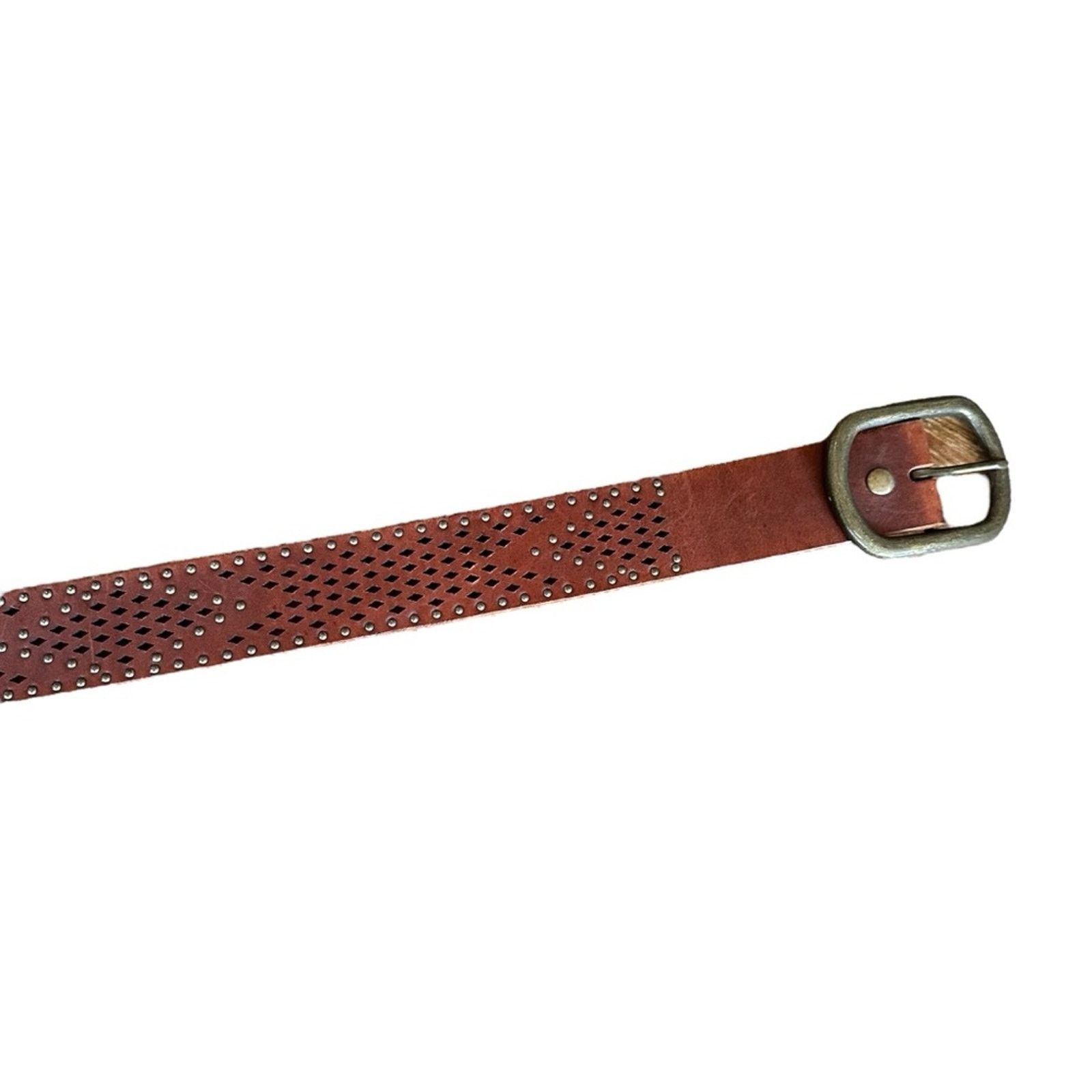 Lucky Brand Lucky Brand Studded Leather Belt – Dark Brown – Size Small Size ONE SIZE - 6 Thumbnail