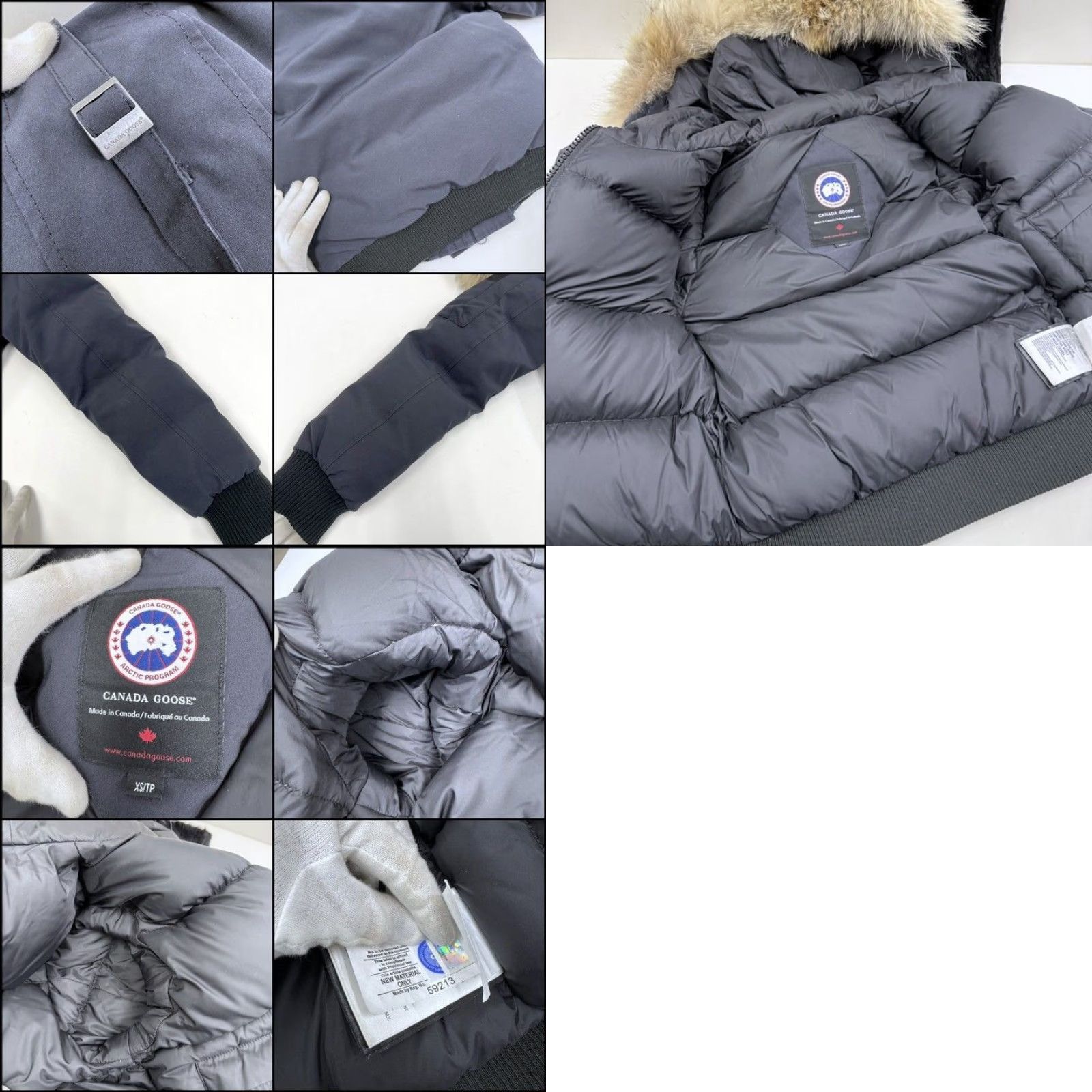 Canada Goose VINTAGE CANADA GOOSE Labrador Bomber Jacket XS Women Black Nylon Size XS / US 0-2 / IT 36-38 - 8 Thumbnail