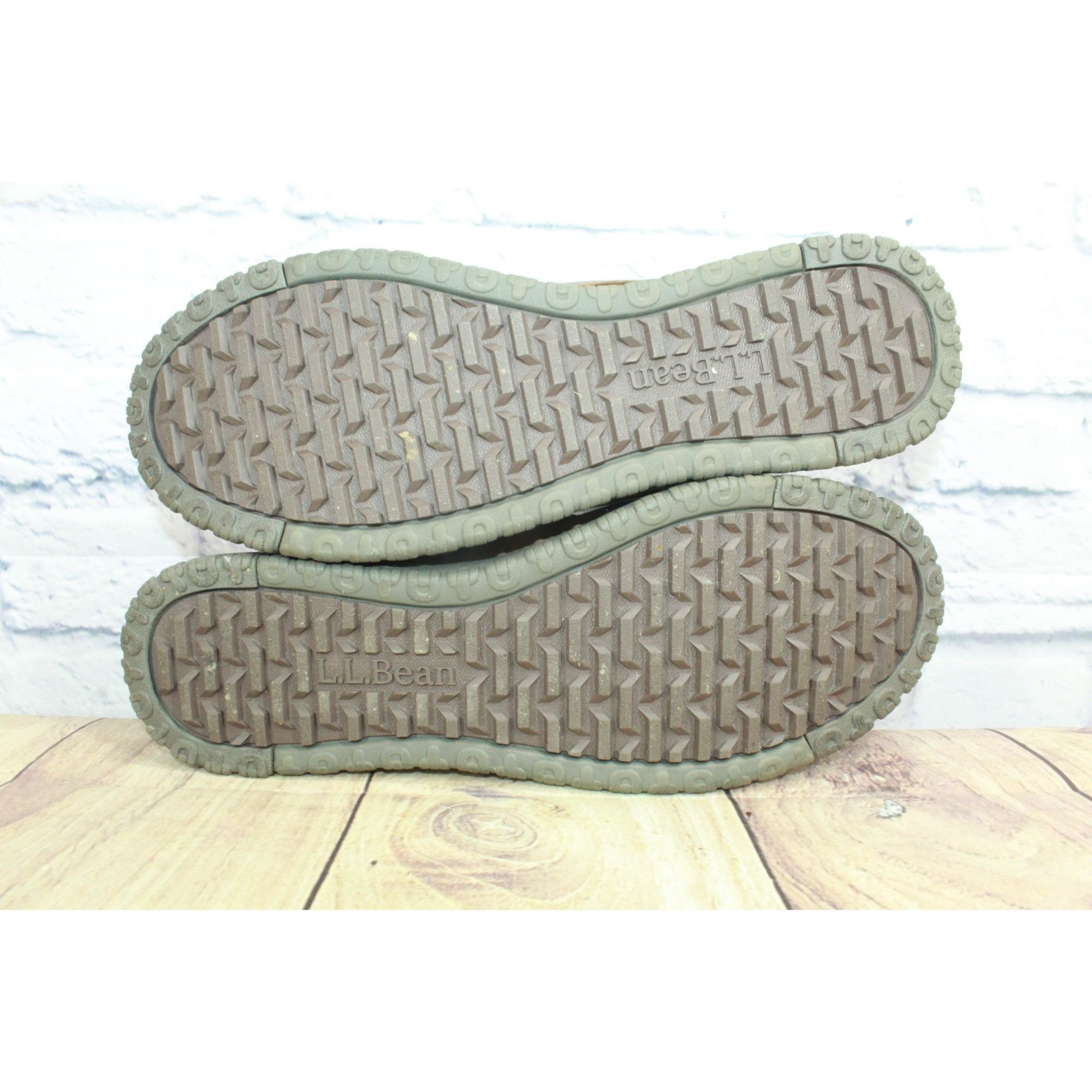 L.L. Bean LL Bean Men’s Brown Shearling Moccasin Slippers Size US 12 / EU 45 - 9 Thumbnail