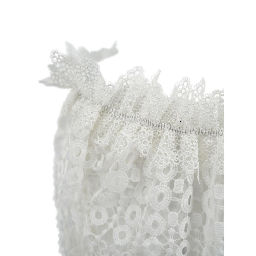 Elie Tahari NWT Elie Tahari Lace Beaded Off The Shoulder Blouse Size S Size S / US 4 / IT 40 - 7 Thumbnail