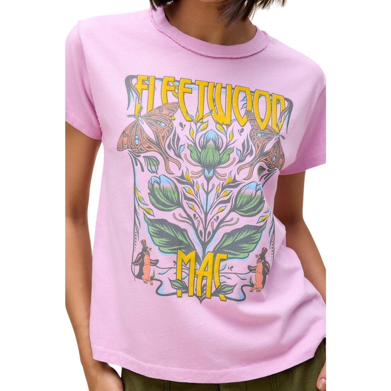 Daydreamer DAYDREAMER Fleetwood Mac Lilac Butterflies Reverse GF Tee Size L / US 10 / IT 46 - 4 Thumbnail