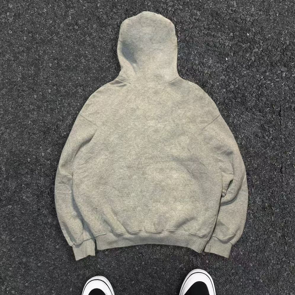 Japanese Brand Gray street retro cartoon print hoodie y2k Size US M / EU 48-50 / 2 - 2 Thumbnail