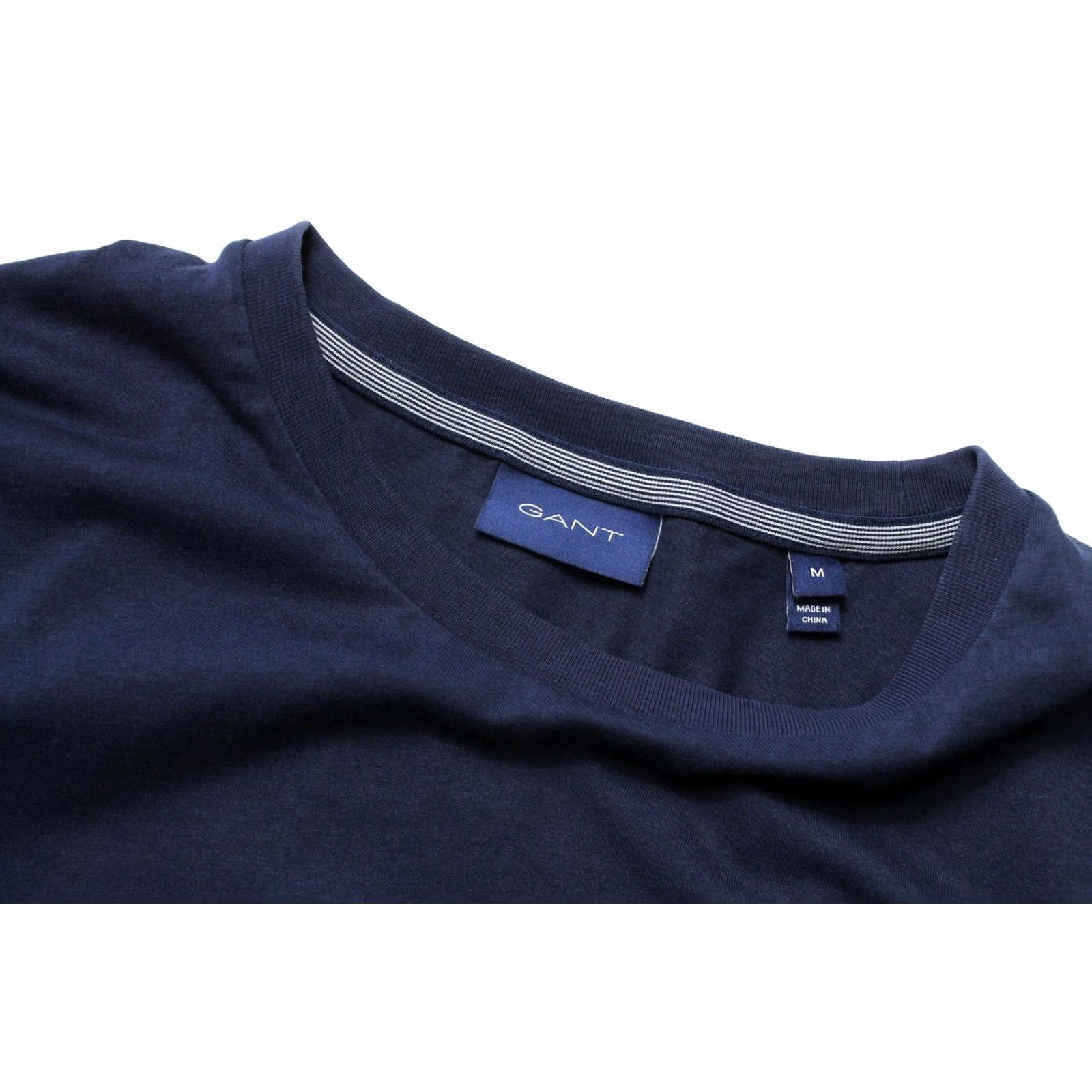 Gant GANT T-Shirt Men's MEDIUM Pullover Crew Neck Short Sleeve Dark Blue Logo Size US M / EU 48-50 / 2 - 4 Thumbnail