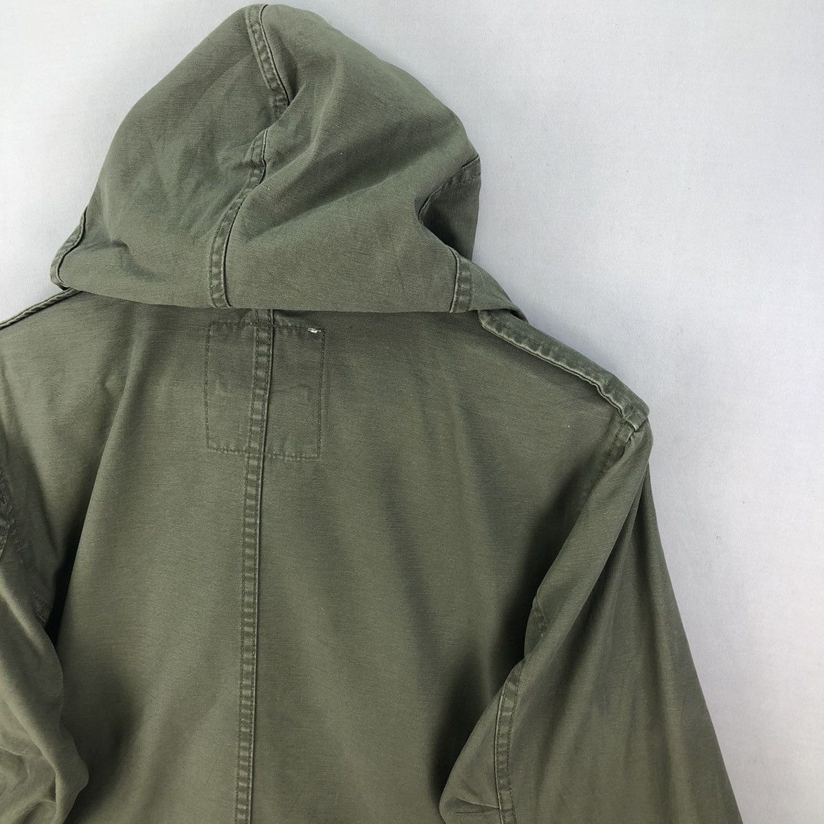 Japanese Brand Vintage Back Number Army Utility Slant Pocket Jacket Size US S / EU 44-46 / 1 - 15 Thumbnail