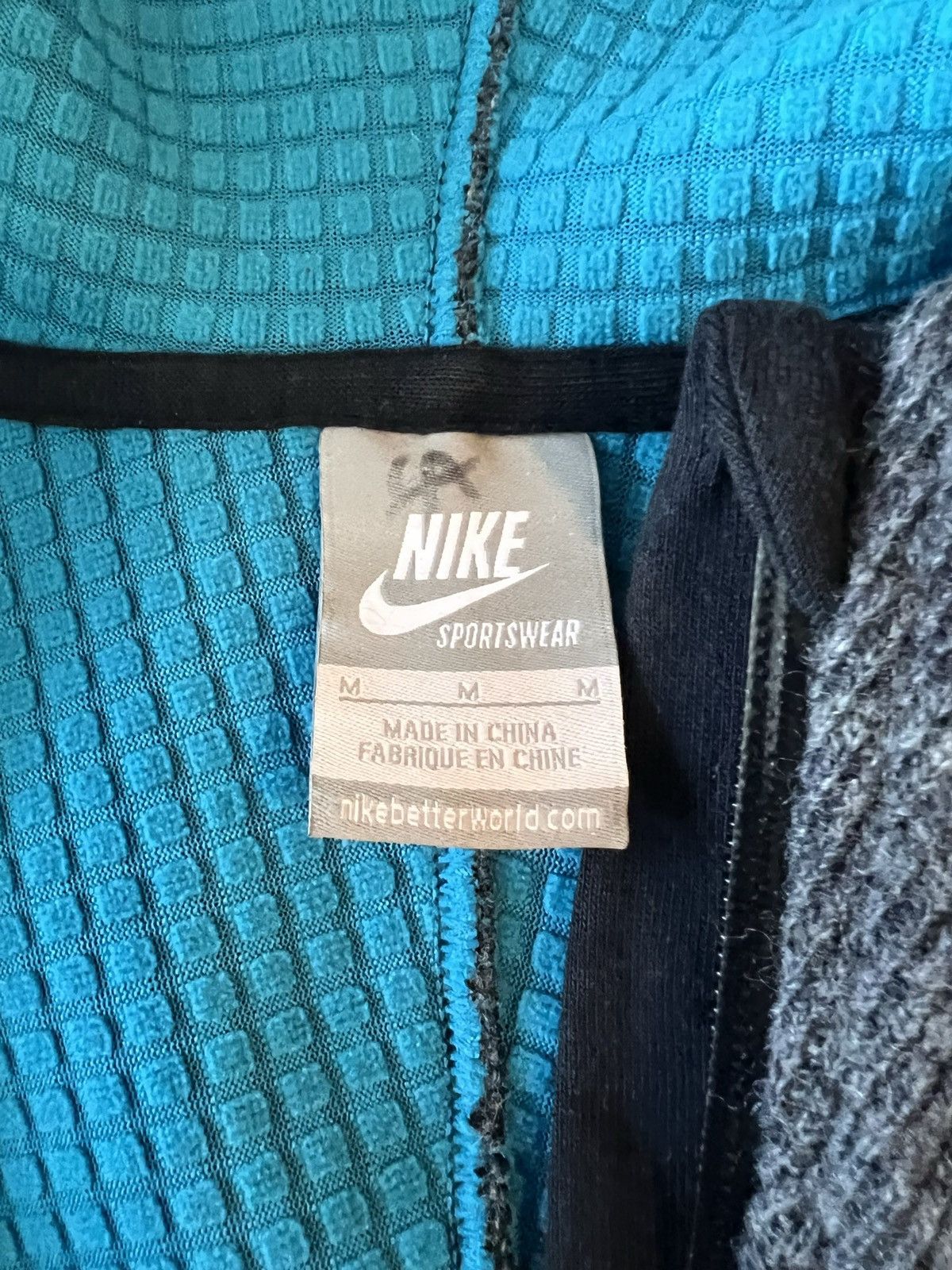 Nike × Vintage Vintage Nike Hoodie Sweatshirt Wool Lined 2000s Y2K Size US M / EU 48-50 / 2 - 5 Thumbnail