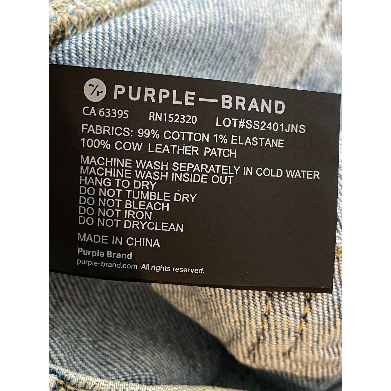 Purple Brand Purple Brand Light Wash Blue Jeans Size US 29 - 7 Thumbnail