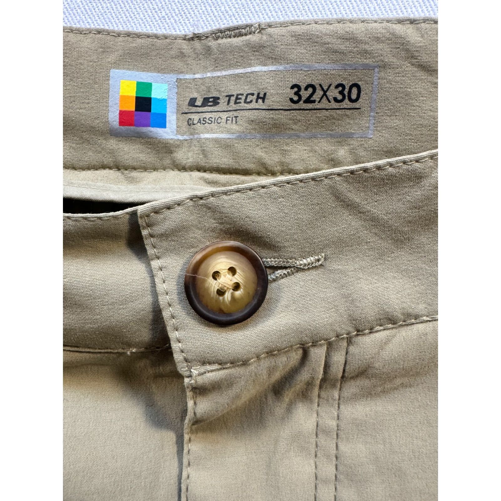 Vintage UB Tech Mens Nylon Golf Pants Size 32x30 Brown Pockets Cargo Zip 1896 Size US 32 / EU 48 - 2 Thumbnail