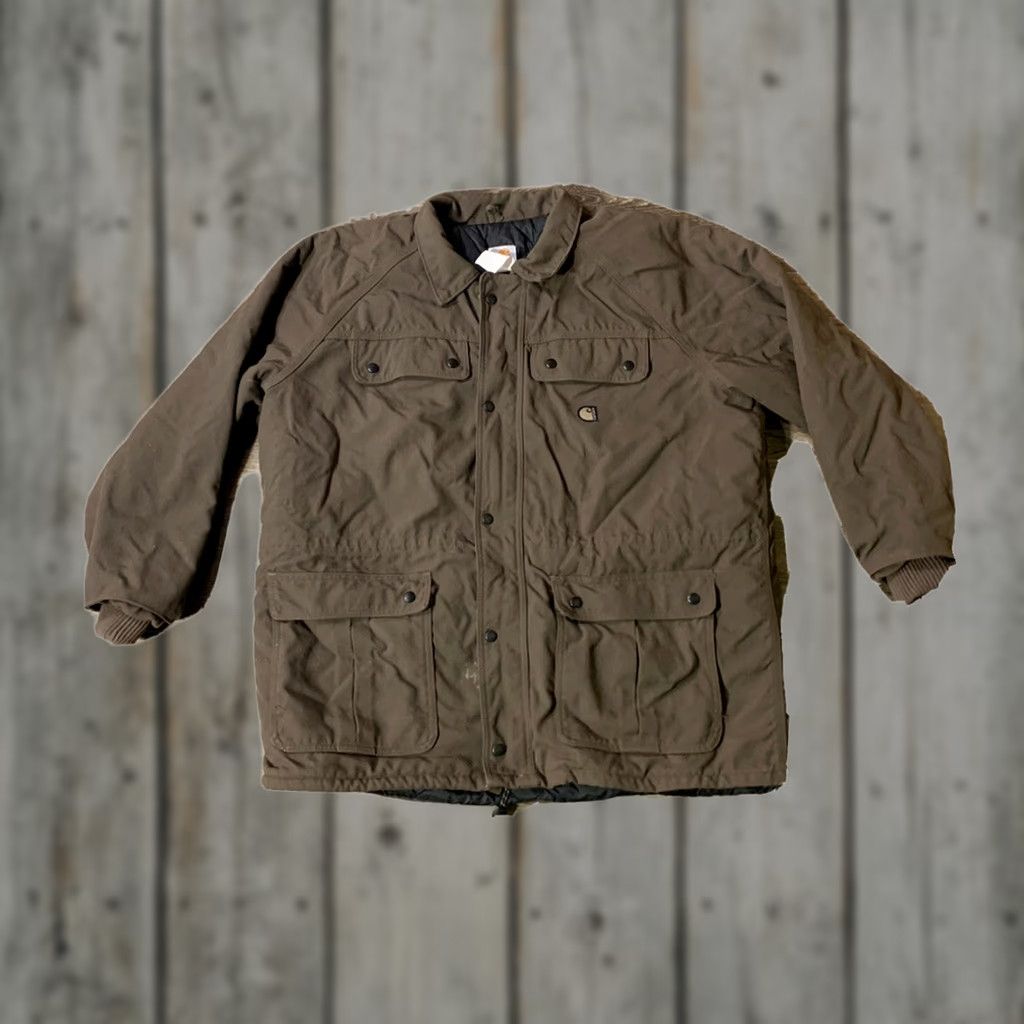 Carhartt Carhartt Quilted Lined Brown Jacket Men's XL Size US XL / EU 56 / 4 - 1 Thumbnail