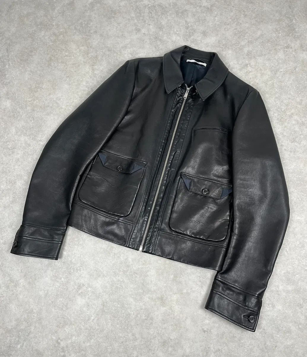 Yves Saint Laurent 2000s Yves Saint Laurent Black Leather Premium Jacket Size US M / EU 48-50 / 2 - 4 Thumbnail
