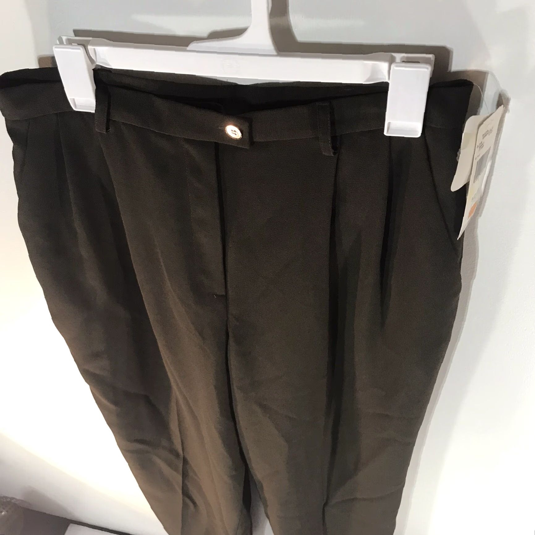 Evan Picone VINTAGE Evan Picone Dress Pants Womens Size 12 Olive Green Straight Fit Business Casual Slacks Size 34" / US 12 / IT 48 - 2 Thumbnail