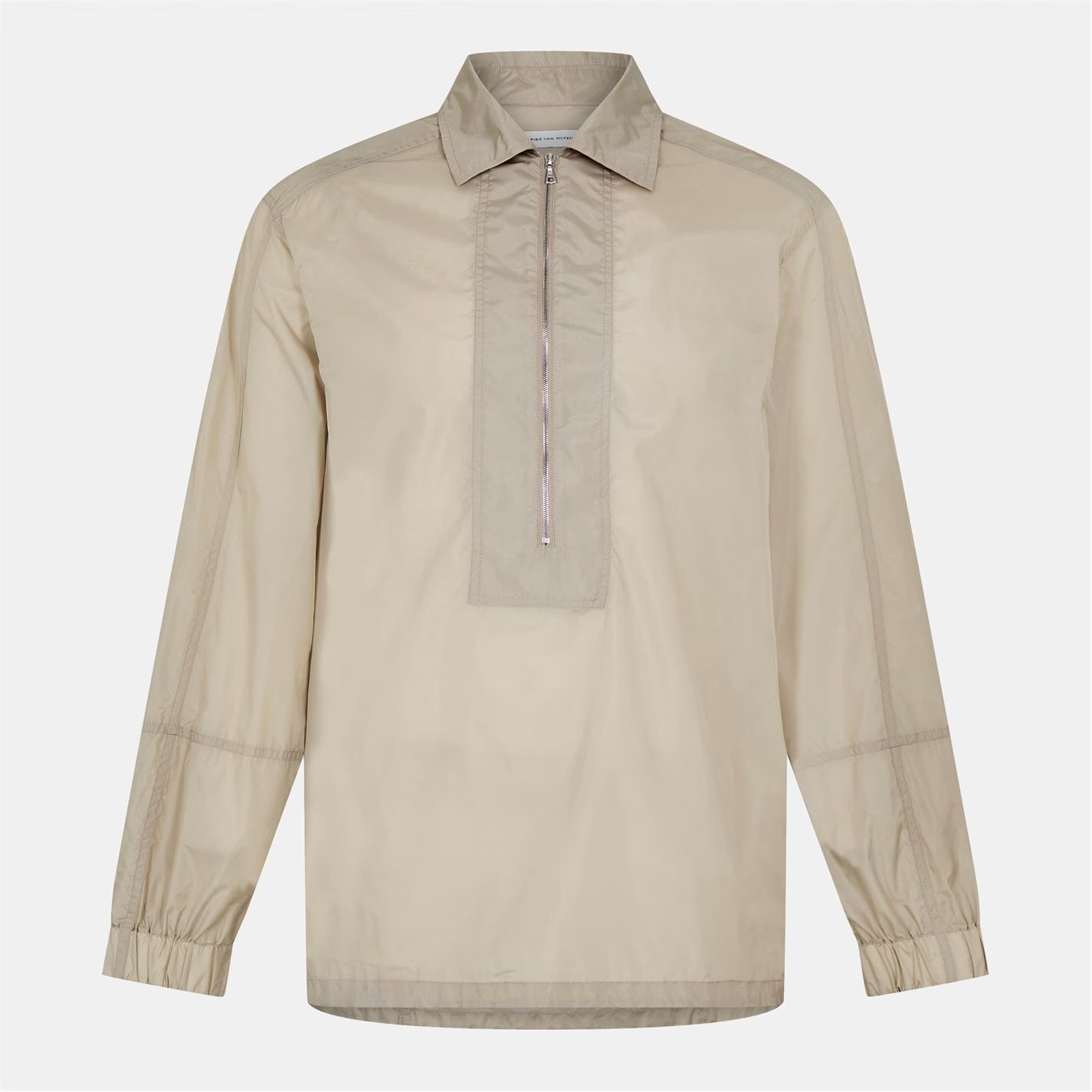 Dries Van Noten o1g2r1mq0426 Cammon Shirt in Beige Size US M / EU 48-50 / 2 - 1 Thumbnail