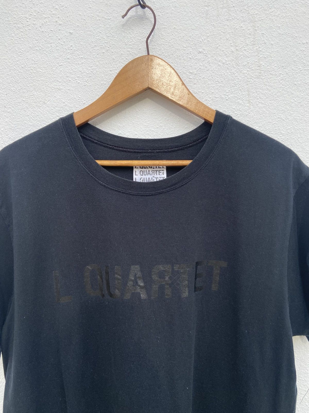 Japanese Brand L.Quartet t shirt spell out Size US L / EU 52-54 / 3 - 2 Thumbnail
