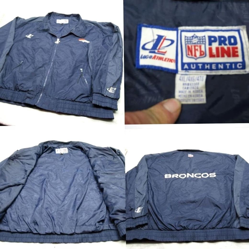 Logo Athletic VINTAGE Logo Athletic Denver Broncos NFL Windbreaker Jacket Men 4XL Blue Zip Size US XXL / EU 58 / 5 - 2 Thumbnail