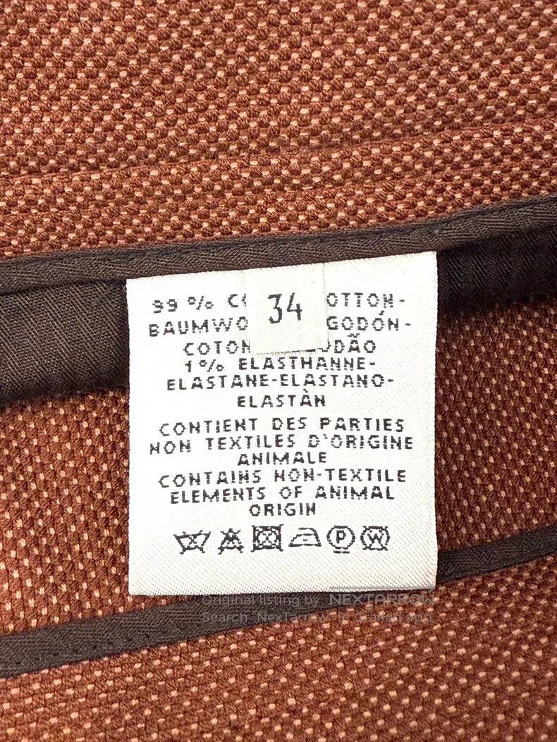 Hermes Hermes Orange Cotton Casual Trousers Size 42" / US 20 - 4 Thumbnail
