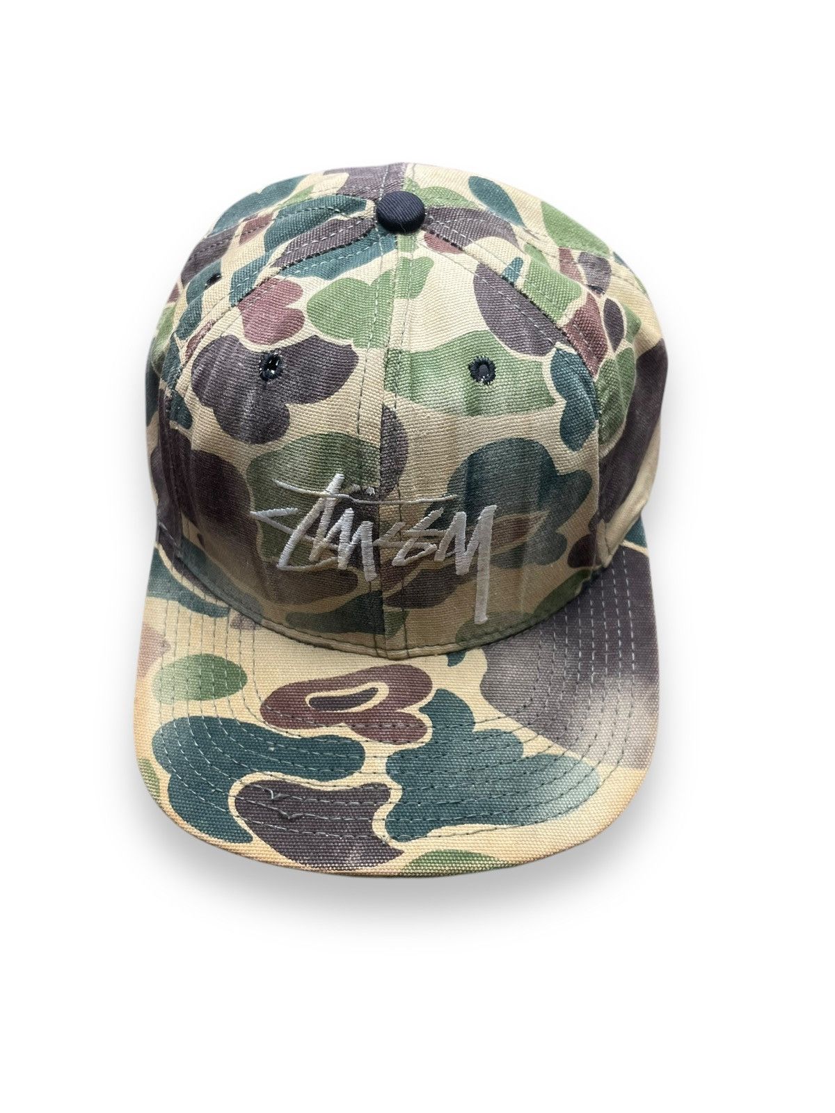 Stussy × Vintage Vintage 90s Stussy Duck Camo Hat Size ONE SIZE - 1 Thumbnail