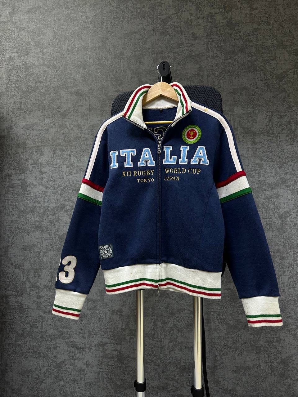 Japanese Brand × Vintage Vintage Italia Rugby Polo Ralph Lauren Style Zip Hoodie Size US S / EU 44-46 / 1 - 5 Thumbnail