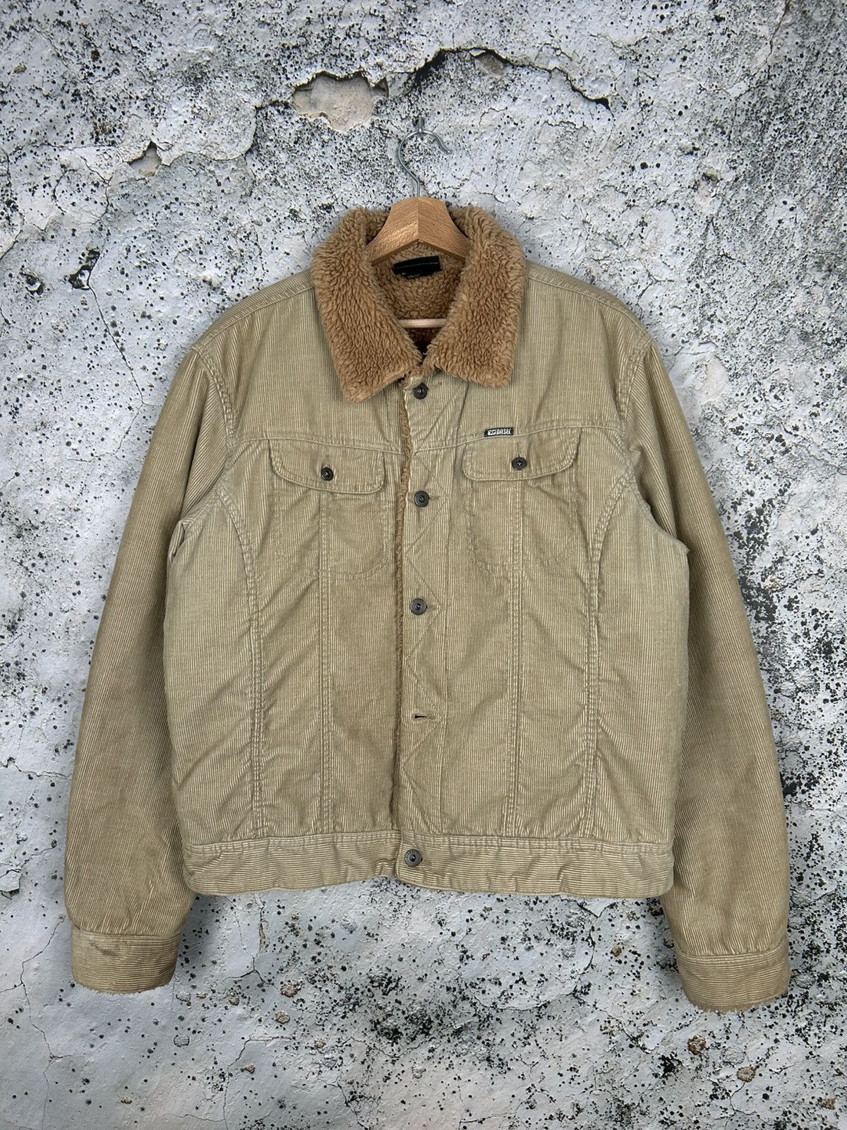 Vintage Diesel Corduroy Sherpa Jacket Avantgarde Skate Rock