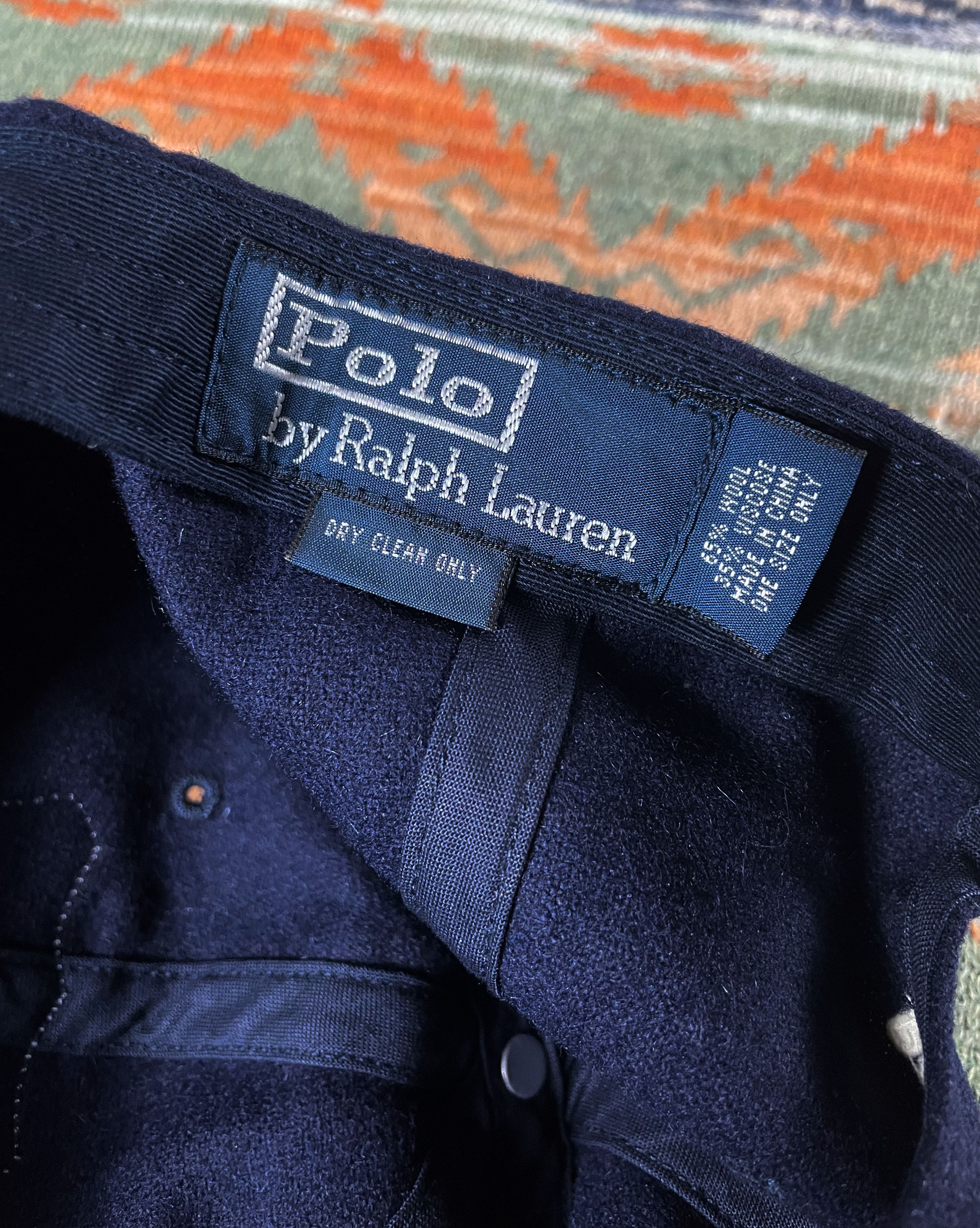 Polo Ralph Lauren Polo Ralph Lauren wool leather baseball hat baseball cap Size ONE SIZE - 7 Thumbnail