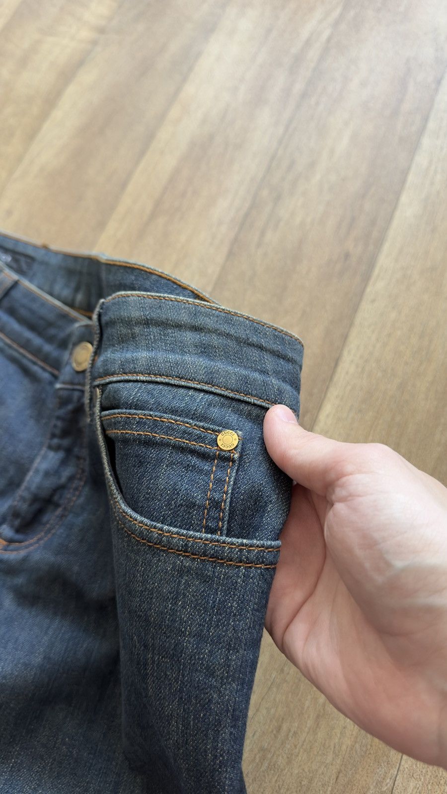 Gucci Gucci Archive Embroidered "G" Logo Denim Jeans Made in Italy Size 30" / US 8 / IT 44 - 10 Thumbnail