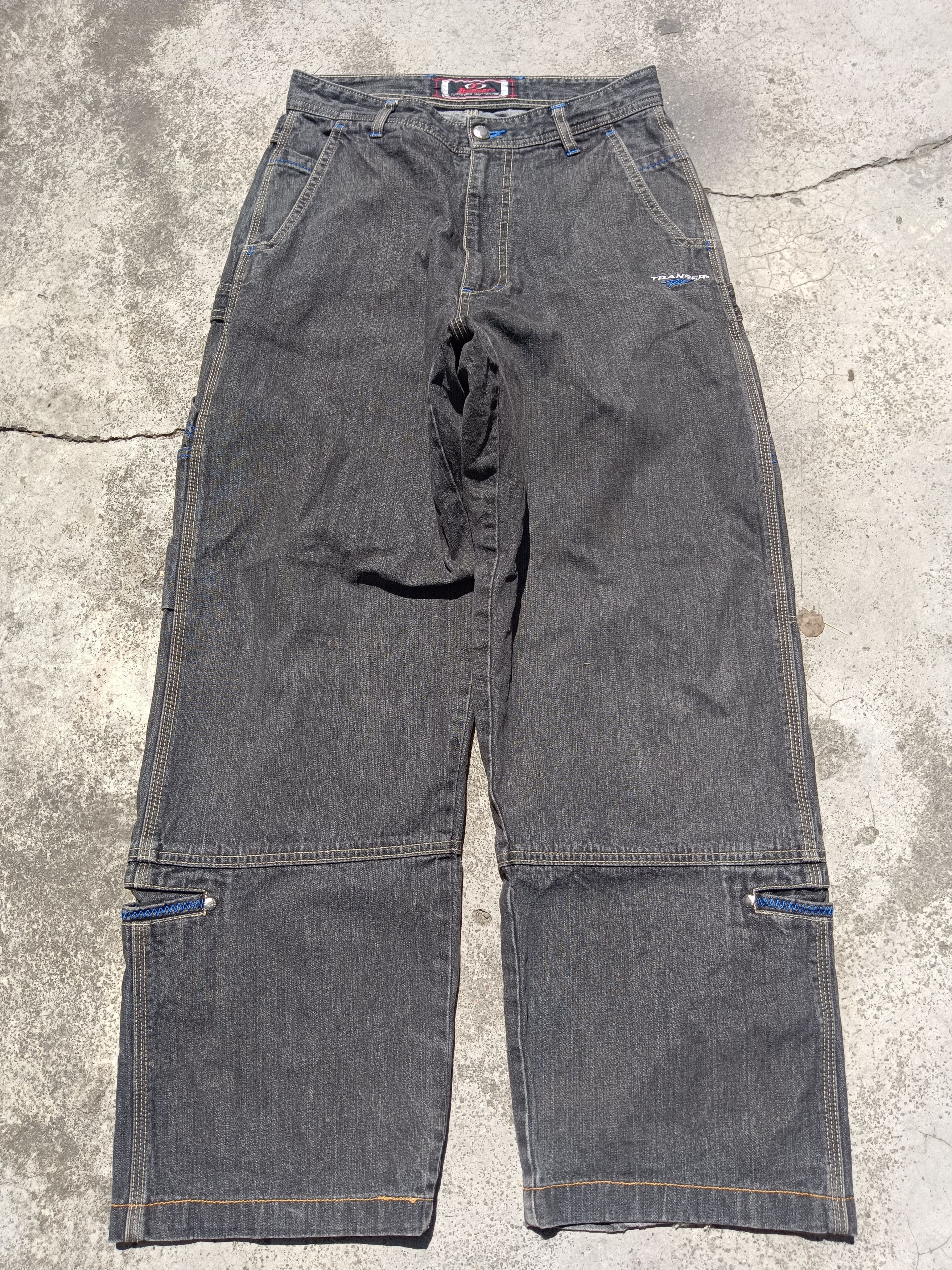 Japanese Brand 🔥TRANSER carpenter beggy multipoket 🔥 accep offer Size US 29 - 2 Thumbnail