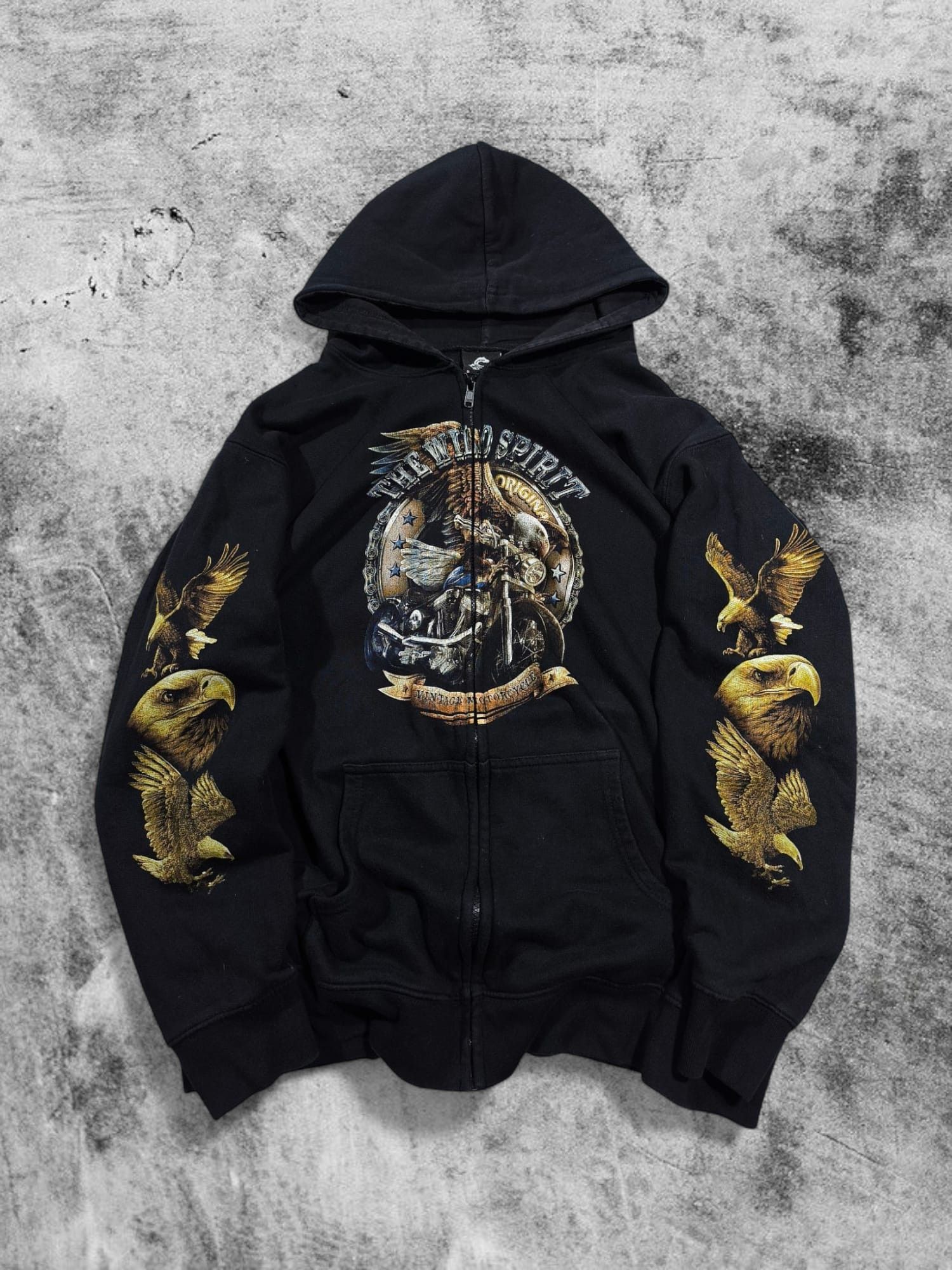 West Coast Choppers vintage moto choppers biker trashed hoodie Size US L / EU 52-54 / 3 - 1 Thumbnail