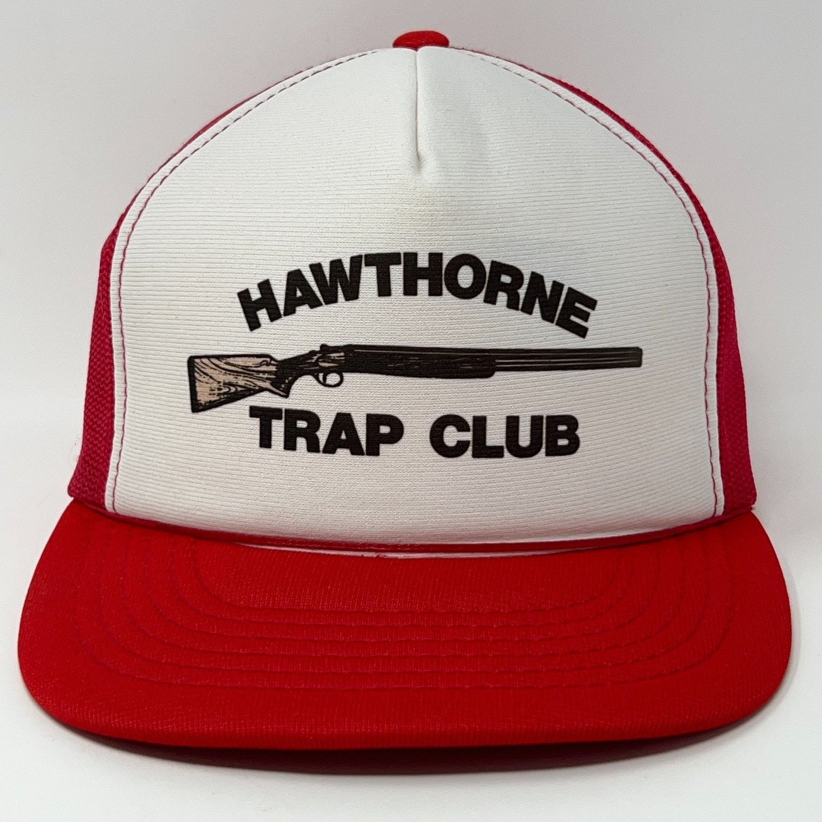 Vintage Vintage 80s Hawthorne Trap Club Trucker Hat Baseball Cap Red Size ONE SIZE - 1 Thumbnail