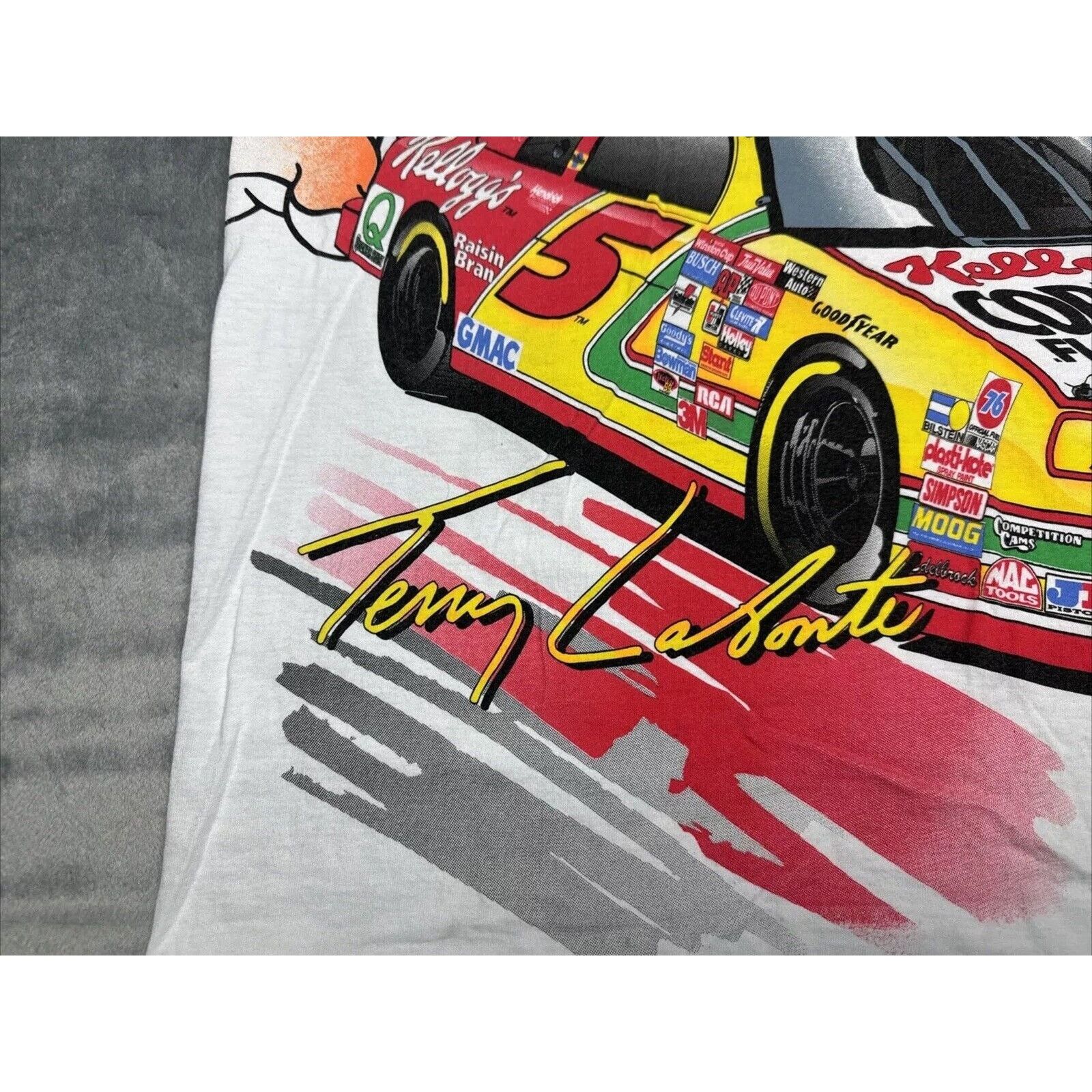 Fruit Of The Loom VTG 1996 Chase Mens XL NASCAR Terry Labonte Kelloggs AOP Size US XL / EU 56 / 4 - 6 Thumbnail
