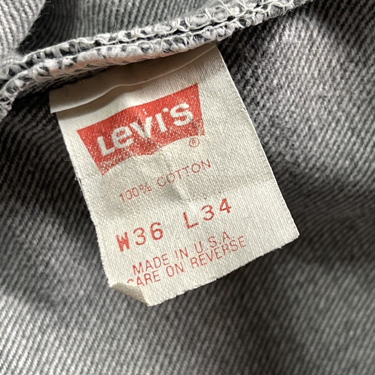 Levi's Vintage Clothing Vintage 80s Levis 501 Charcoal Fades Patina Jeans Size US 35 - 12 Thumbnail