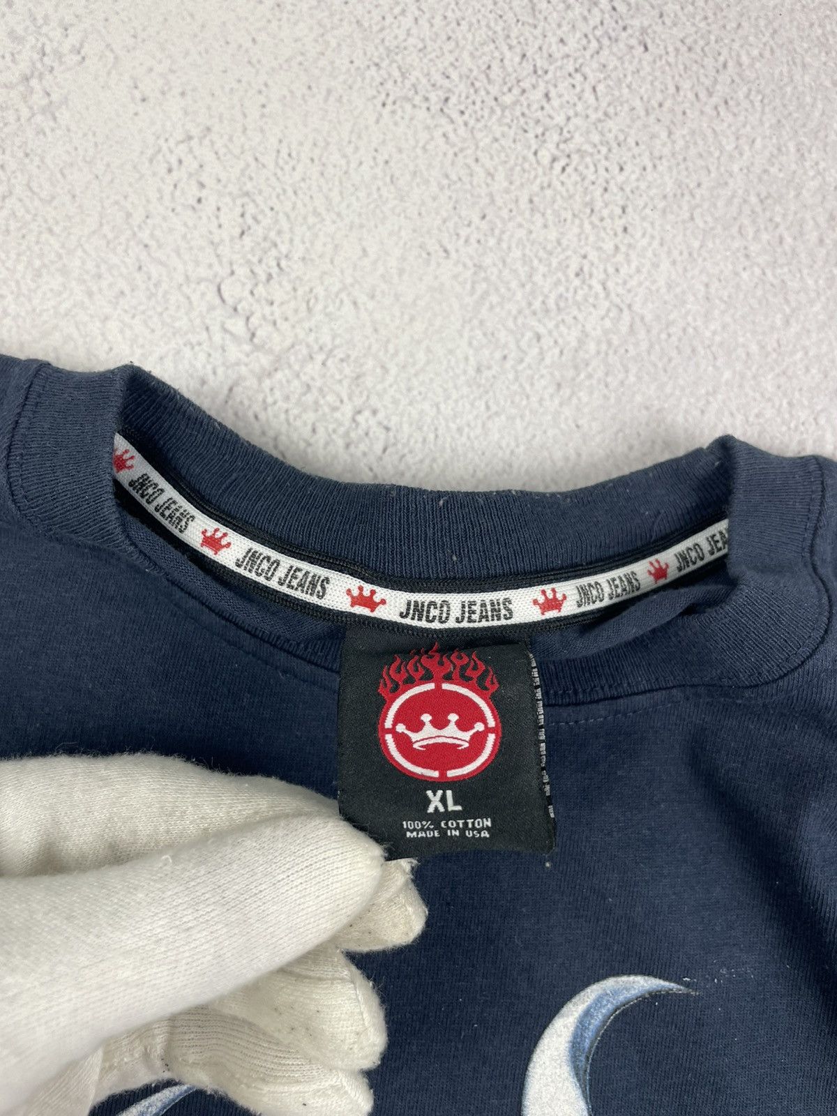 JNCO JNCO Jeans Shirt Navy Dragon 90s Graphics Double Sided Y2K Size US XL / EU 56 / 4 - 8 Thumbnail