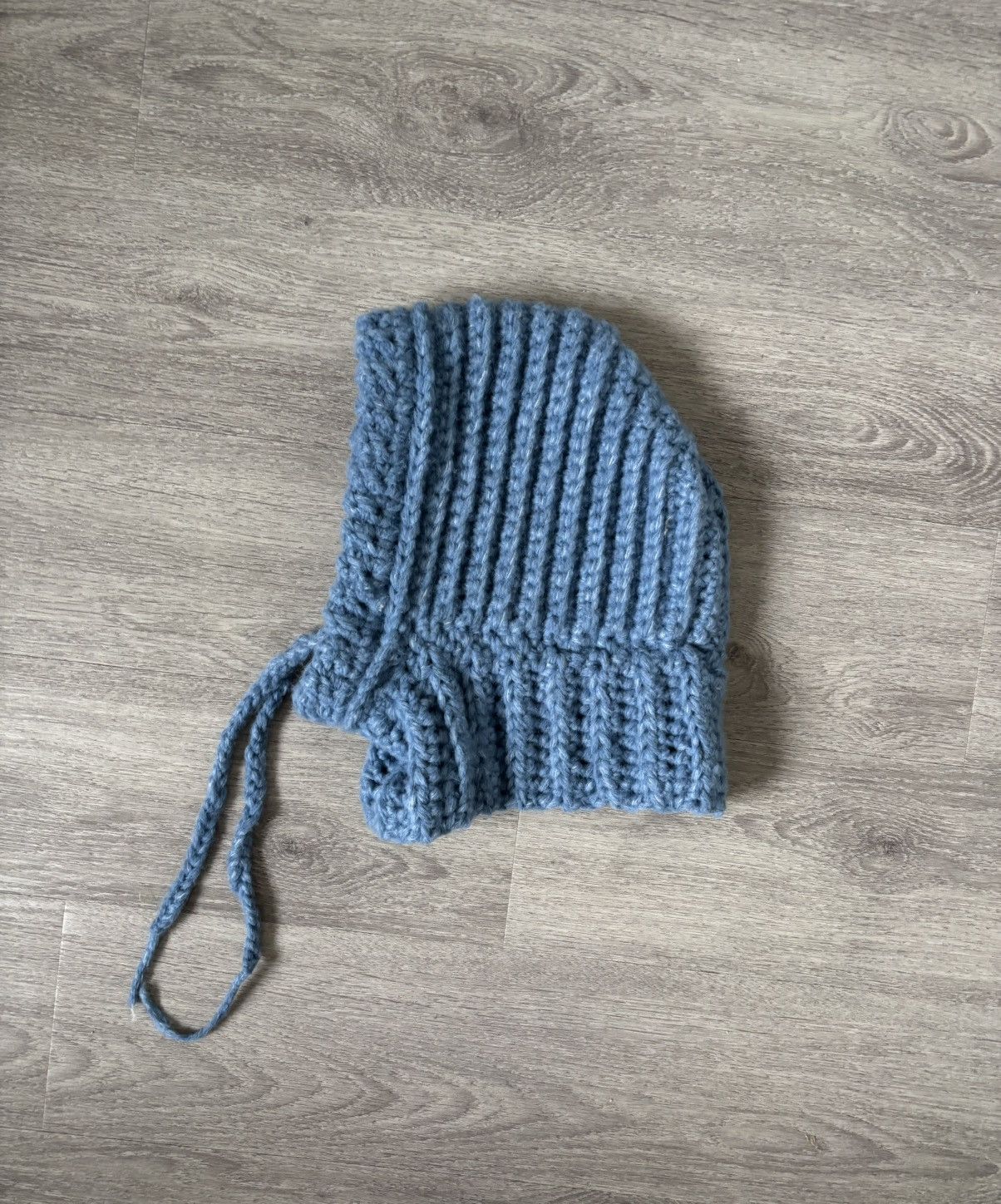 Handmade Blue Crochet Balaclava Size ONE SIZE - 3 Thumbnail