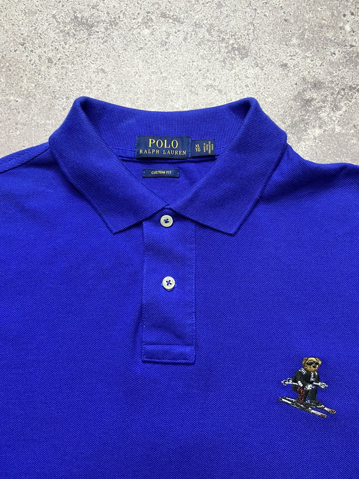 Polo Ralph Lauren Polo Ralph Lauren Teddy Bear Ski Blue Rare Polo Size US XL / EU 56 / 4 - 2 Thumbnail