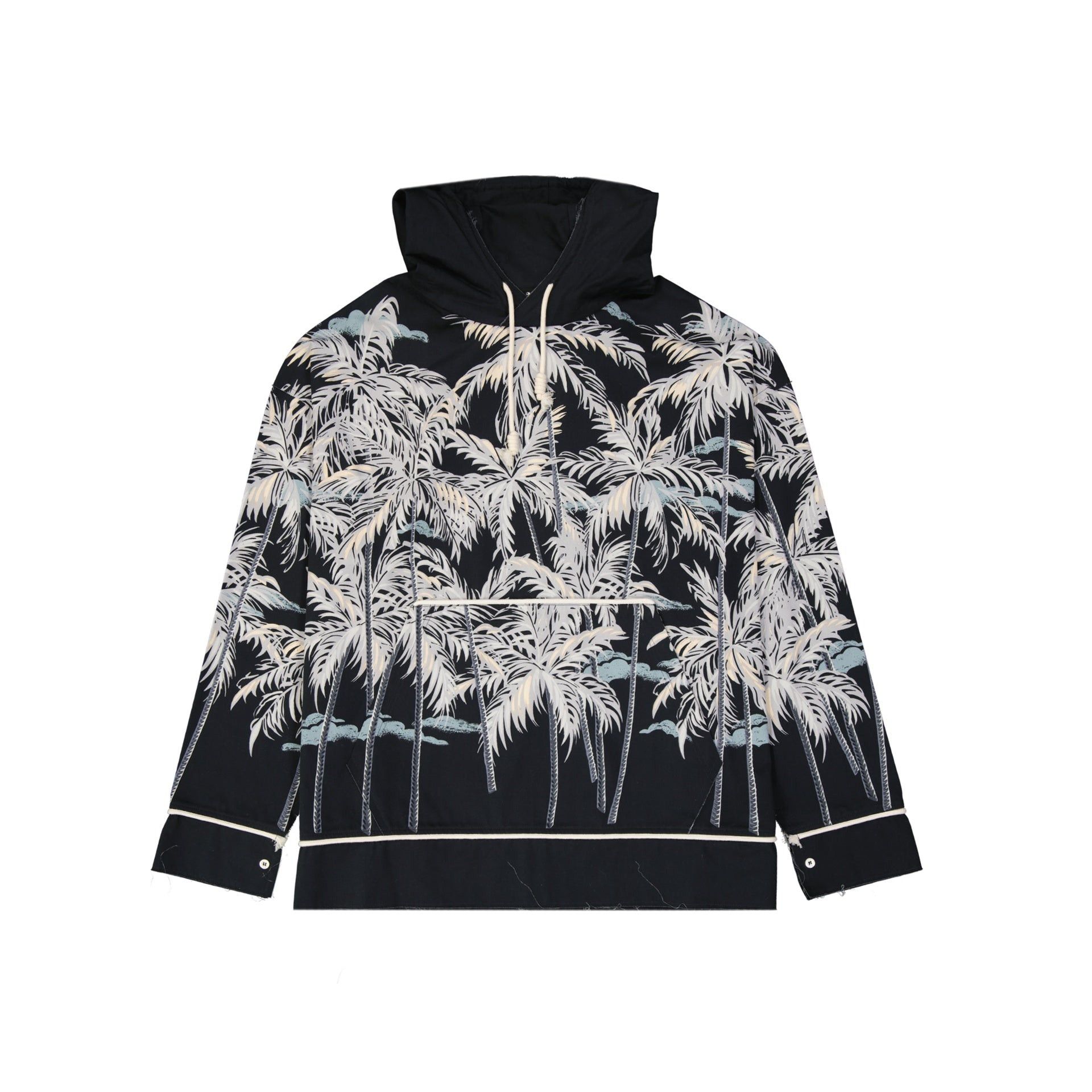 Palm Angels Palm Angels Hooded Printed Shirt Size US L / EU 52-54 / 3 - 1 Thumbnail