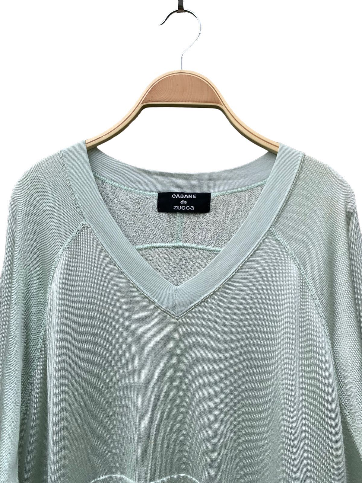CABANE de ZUCCa Cabane De Zucca shining V neck sweatshirt by issey miyake Size US M / EU 48-50 / 2 - 2 Thumbnail