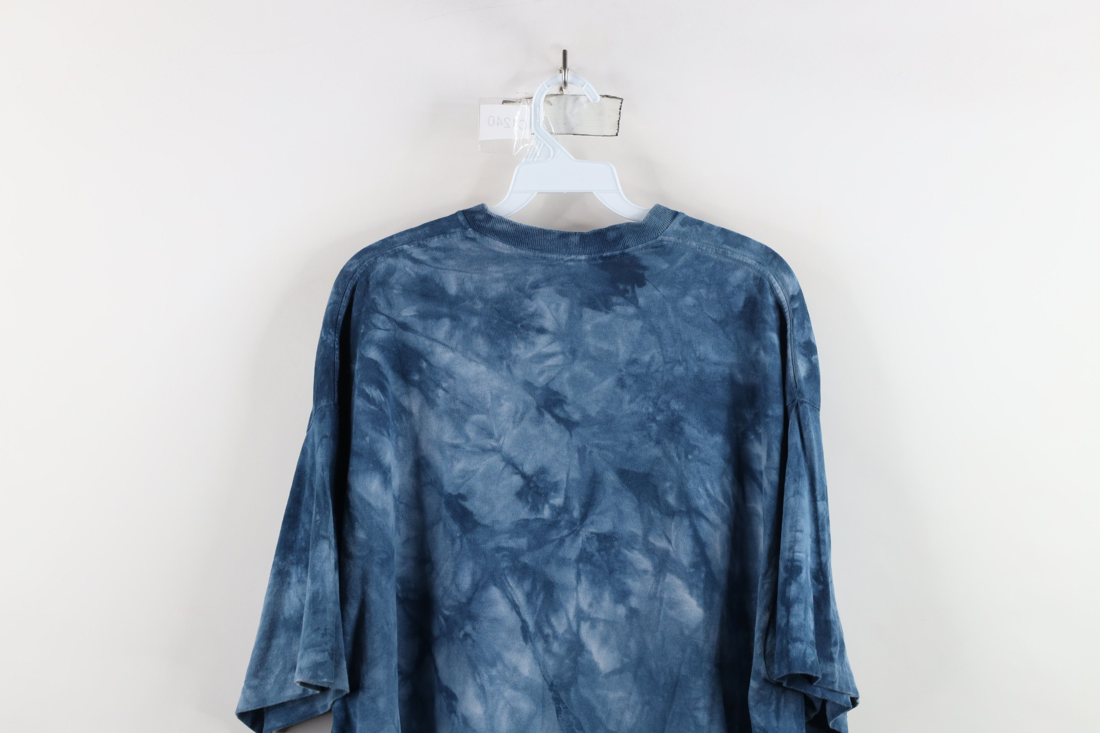 Vintage Vintage Y2K 2000 Streetwear Eagle Acid Wash T-Shirt Blue Size US XXL / EU 58 / 5 - 12 Thumbnail