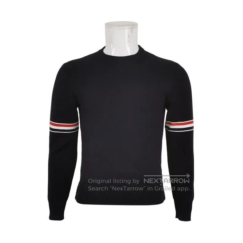 Thom Browne Thom Browne Round neck knit sweater Size US XS / EU 42 / 0 - 1 Thumbnail