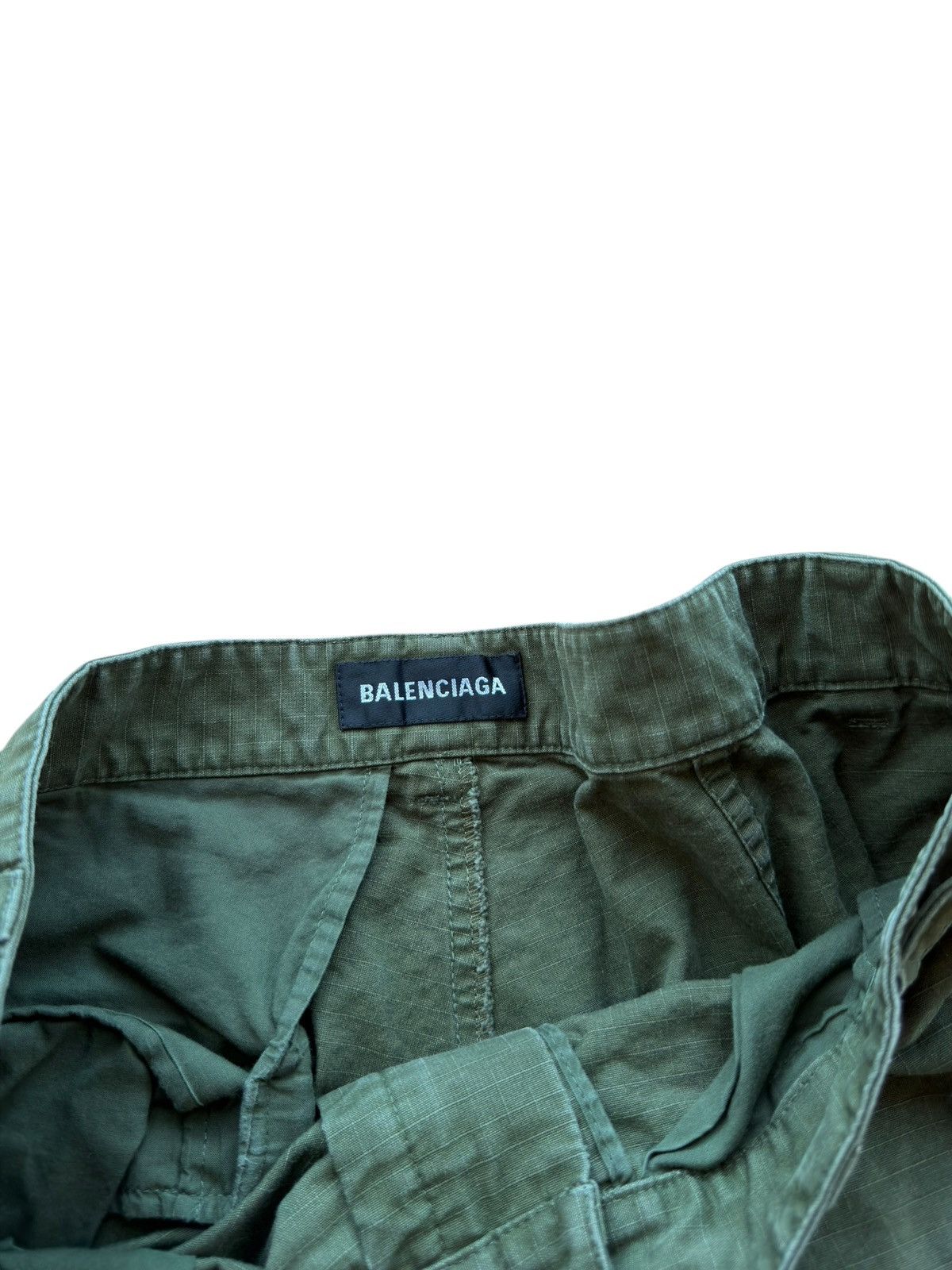 Balenciaga *DEMNA* BALENCIAGA RIPSTOP CARGO BAGGY PANTS Sz 48 green Size US 32 / EU 48 - 12 Thumbnail