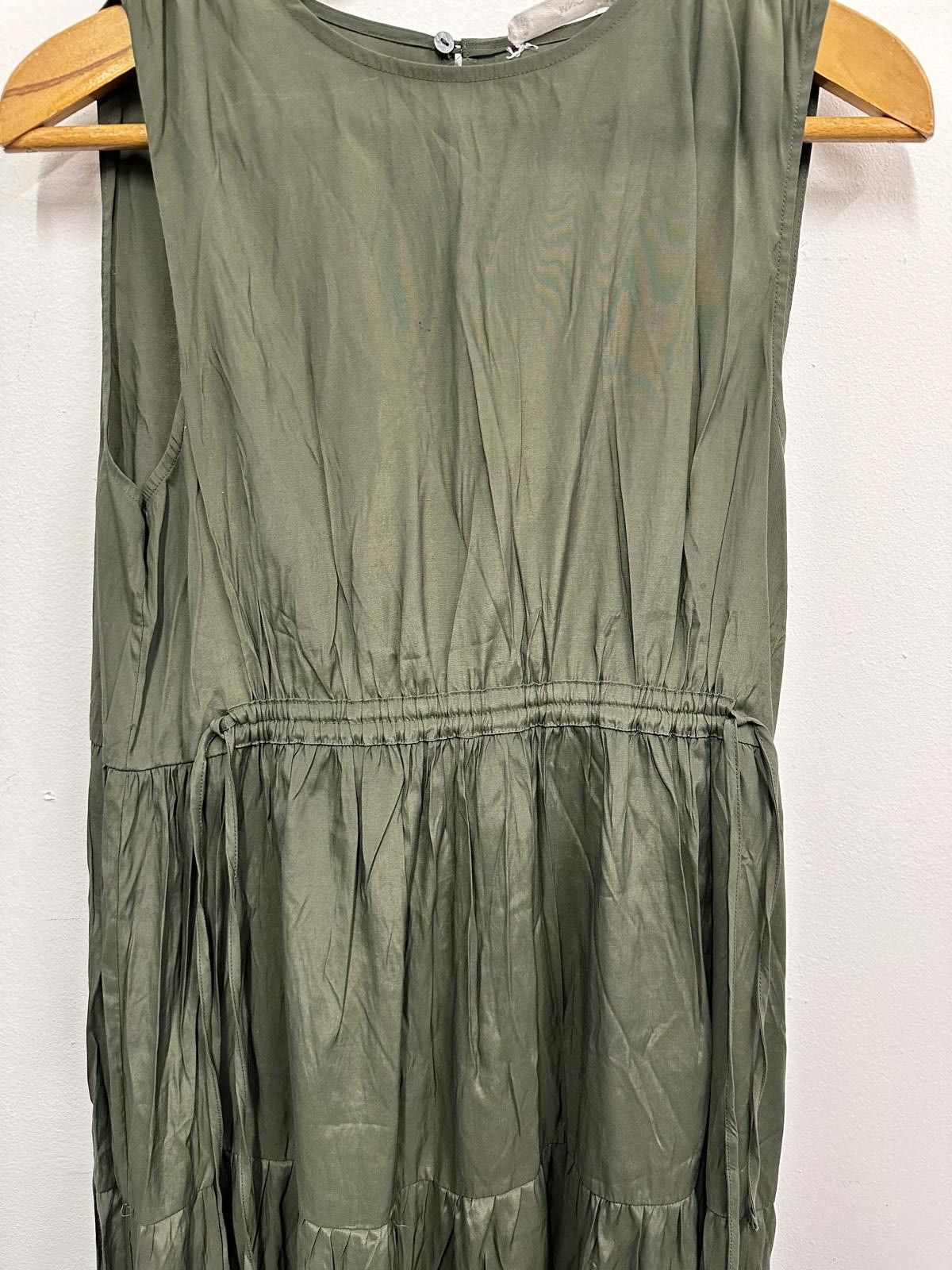 Other MNG Olive Green Sleeveless Midi Dress, Size M Size M / US 6-8 / IT 42-44 - 3 Thumbnail